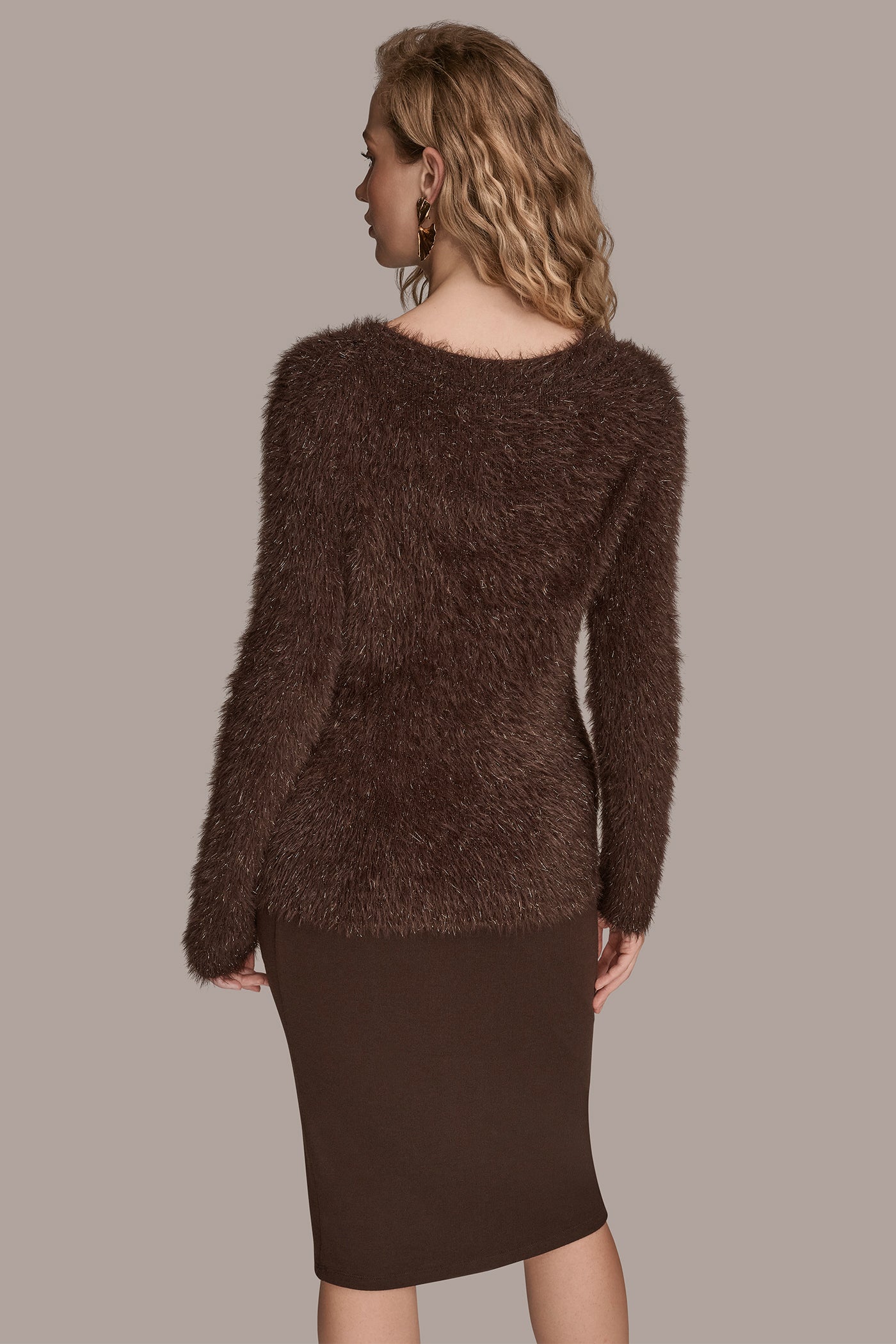 METALLIC EYELASH SWEATER | View 2 | Clothing METALLIC EYELASH SWEATER | View 2 | Clothing