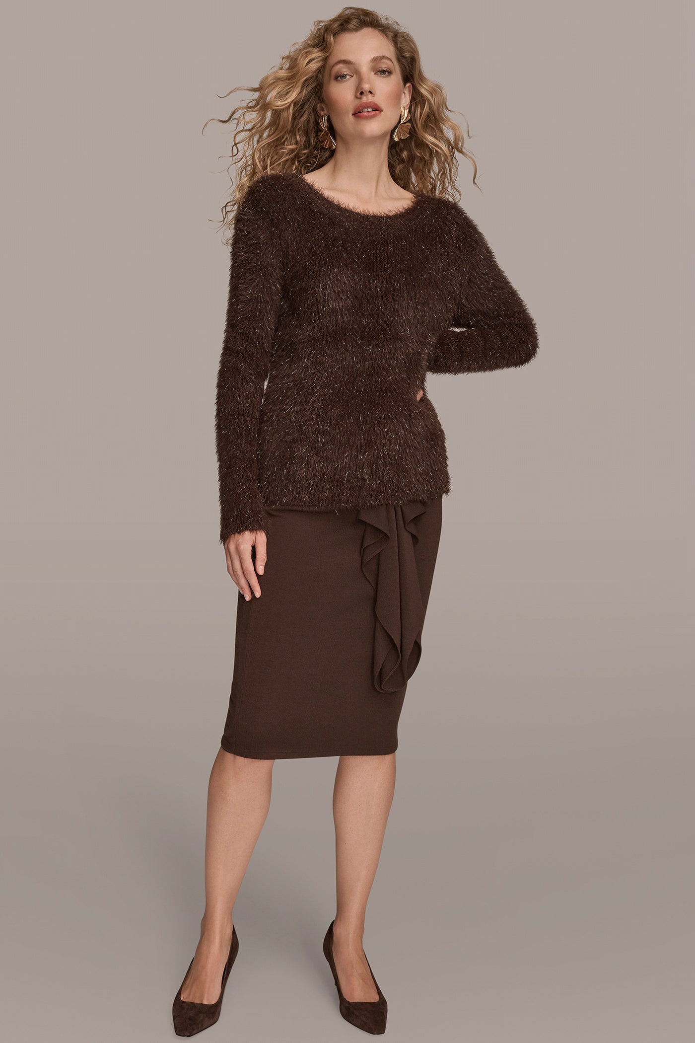 METALLIC EYELASH SWEATER VIEW 4 | Clothing METALLIC EYELASH SWEATER VIEW 4 | Clothing