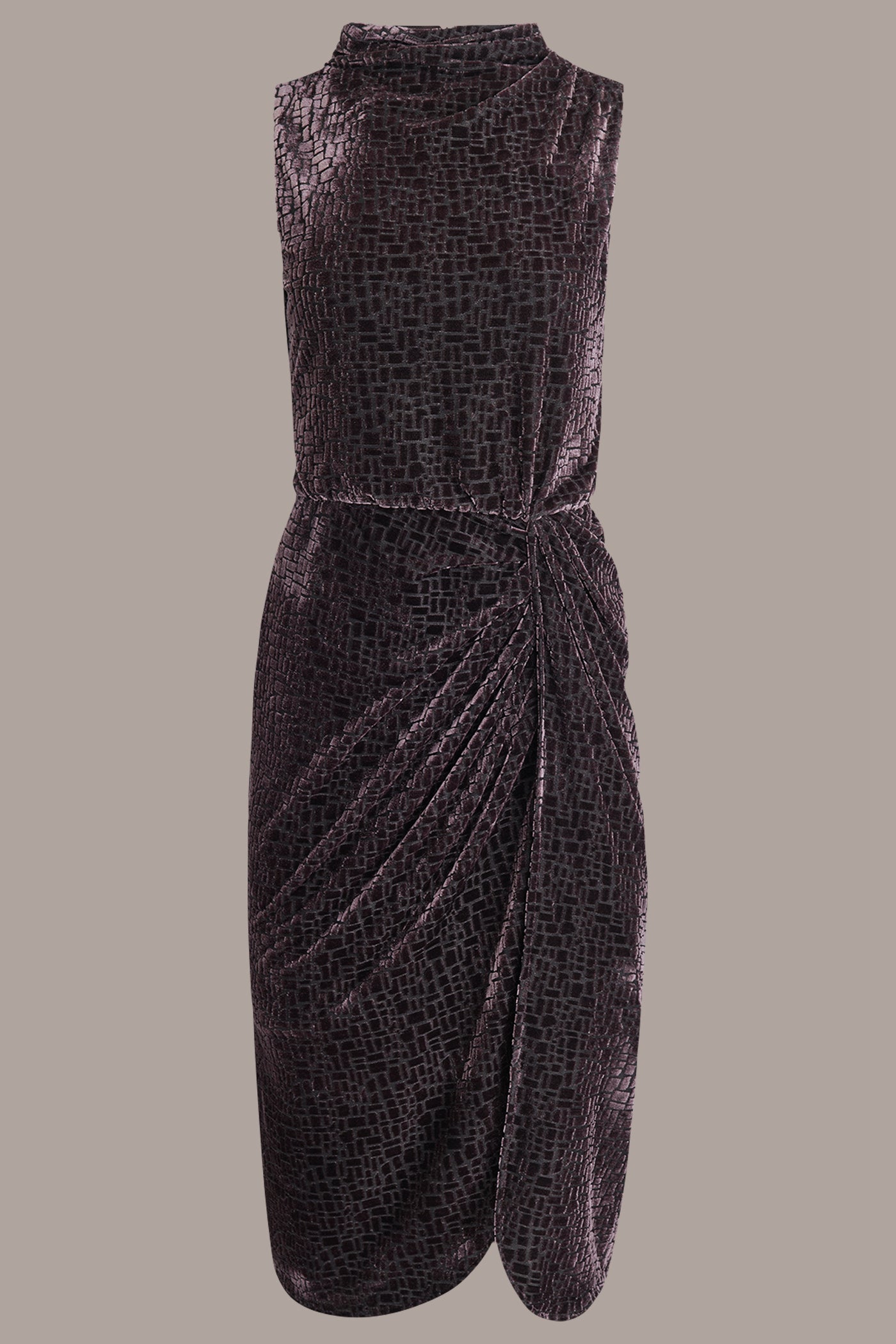 BURNOUT TWIST-WAIST DRESS | View 2 | Clothing BURNOUT TWIST-WAIST DRESS | View 2 | Clothing