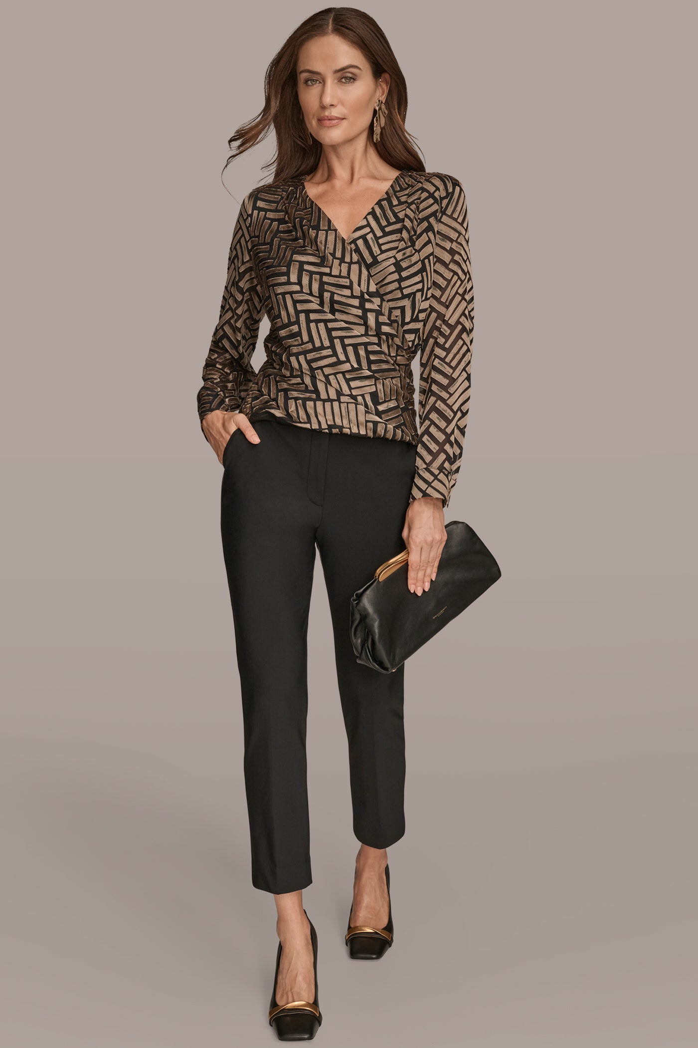 LONG SLEEVE WRAP CHEVRON VIEW 6 | Clothing LONG SLEEVE WRAP CHEVRON VIEW 6 | Clothing