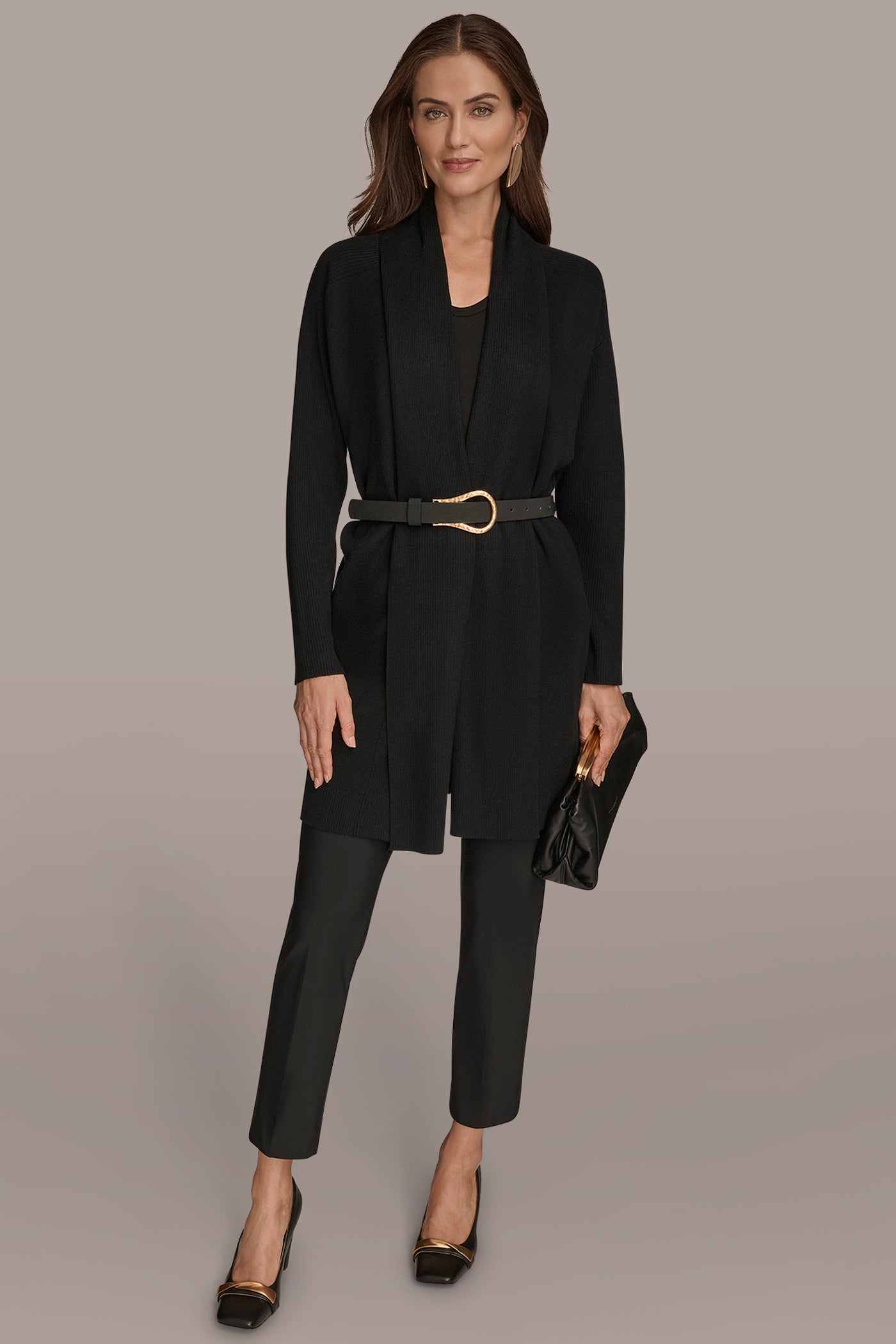 BELTED LONG CARDIGAN VIEW 3 | Tops & Sweaters BELTED LONG CARDIGAN VIEW 3 | Tops & Sweaters