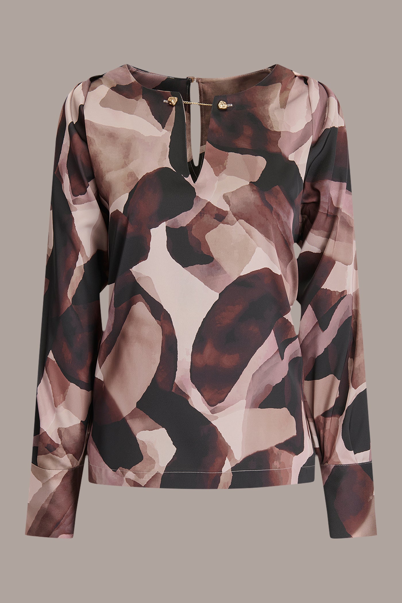 CHAIN-DETAILED PRINTED SATIN TOP VIEW 8 | Tops & Sweaters CHAIN-DETAILED PRINTED SATIN TOP VIEW 8 | Tops & Sweaters