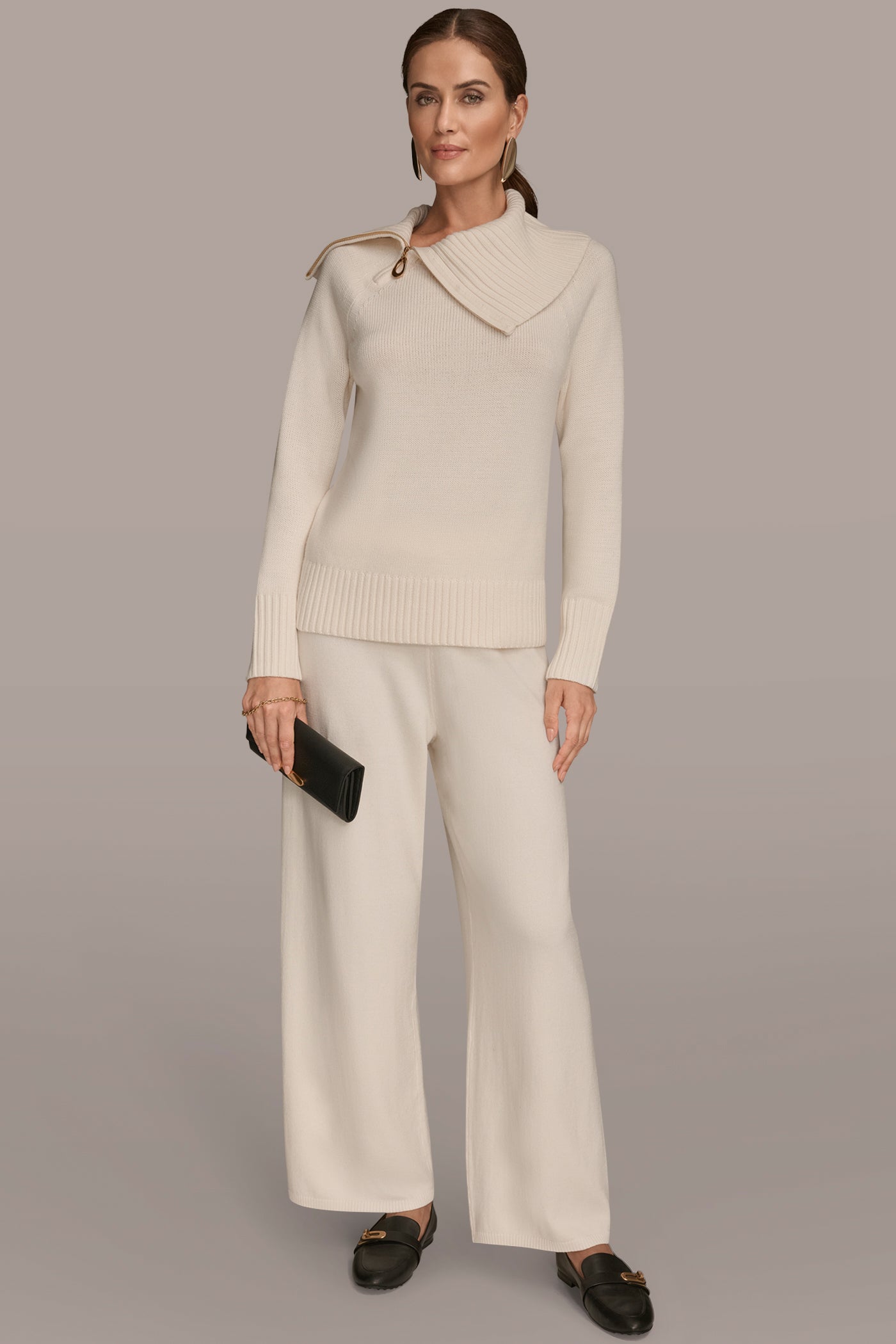 ZIP-DETAILED SPLIT-NECK SWEATER VIEW 4 | Clothing ZIP-DETAILED SPLIT-NECK SWEATER VIEW 4 | Clothing