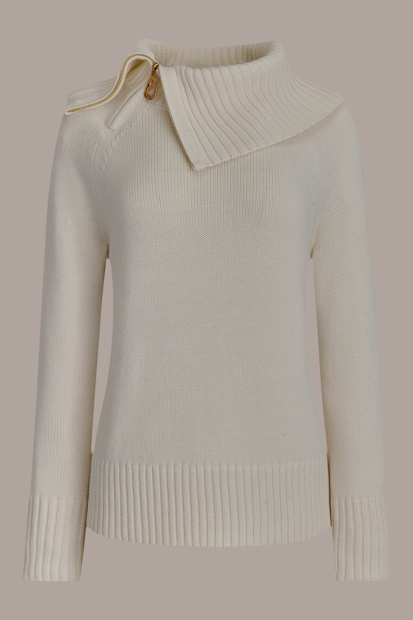 ZIP-DETAILED SPLIT-NECK SWEATER VIEW 7 | Clothing ZIP-DETAILED SPLIT-NECK SWEATER VIEW 7 | Clothing