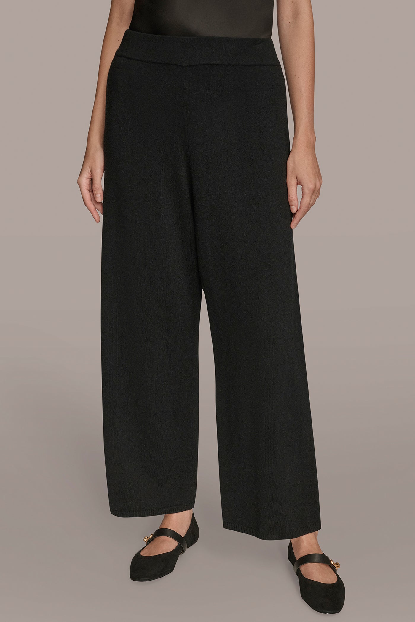 HIGH-RISE WIDE-LEG SWEATER ANKLE PANT | View 1 | Included in discounts HIGH-RISE WIDE-LEG SWEATER ANKLE PANT | View 1 | Included in discounts