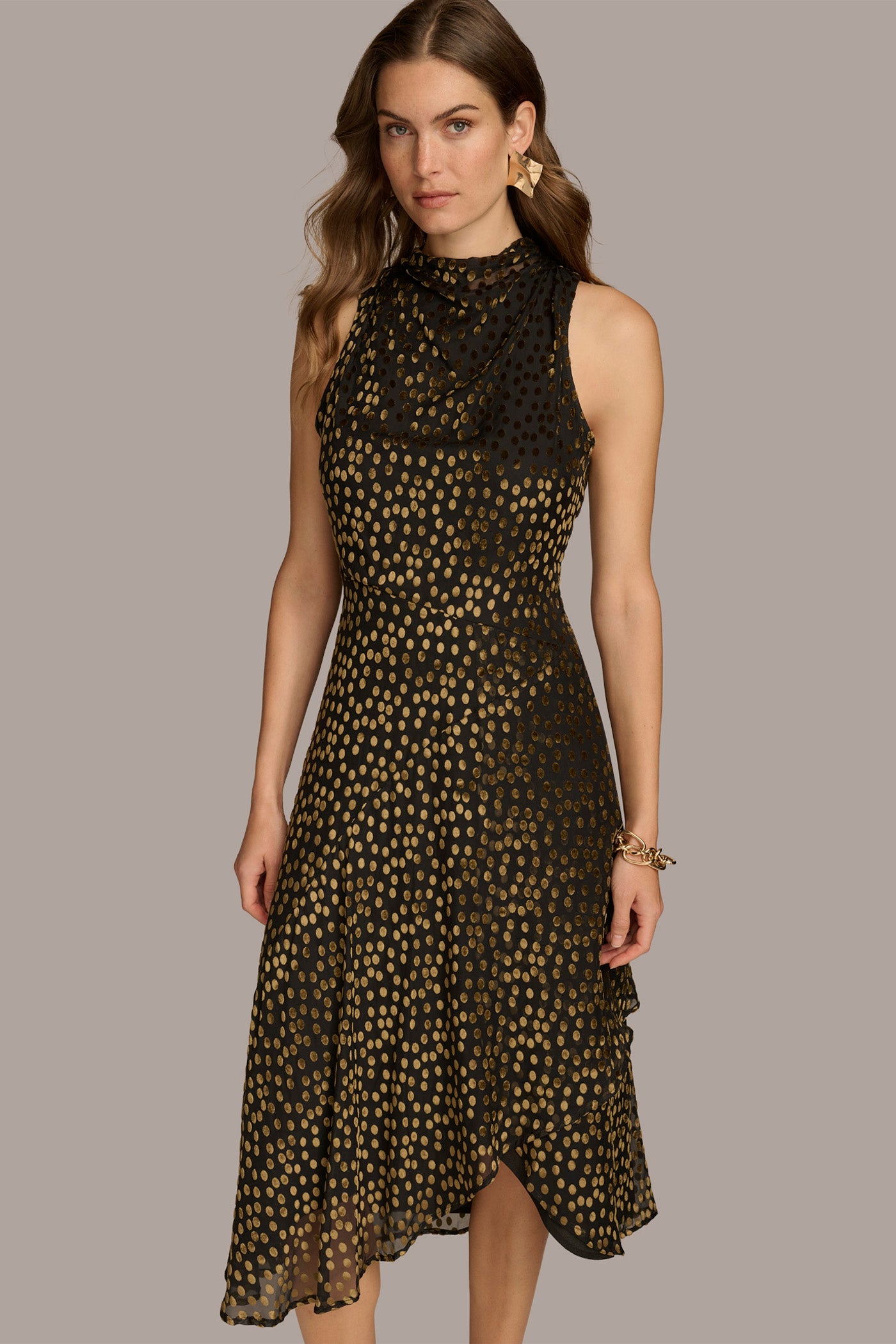 HIGH COWL NECK DRESS VIEW 7 HIGH COWL NECK DRESS VIEW 7