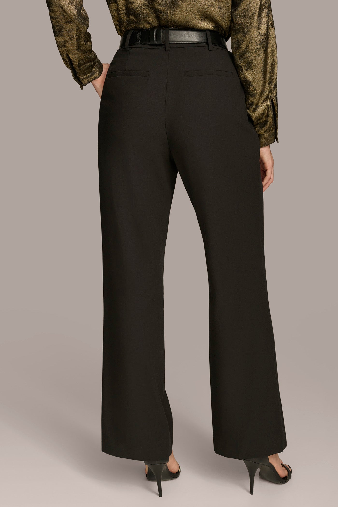 WIDE LEG TROUSER WITH CHAIN BELT | View 2 | BEST IN BLACK WIDE LEG TROUSER WITH CHAIN BELT | View 2 | BEST IN BLACK