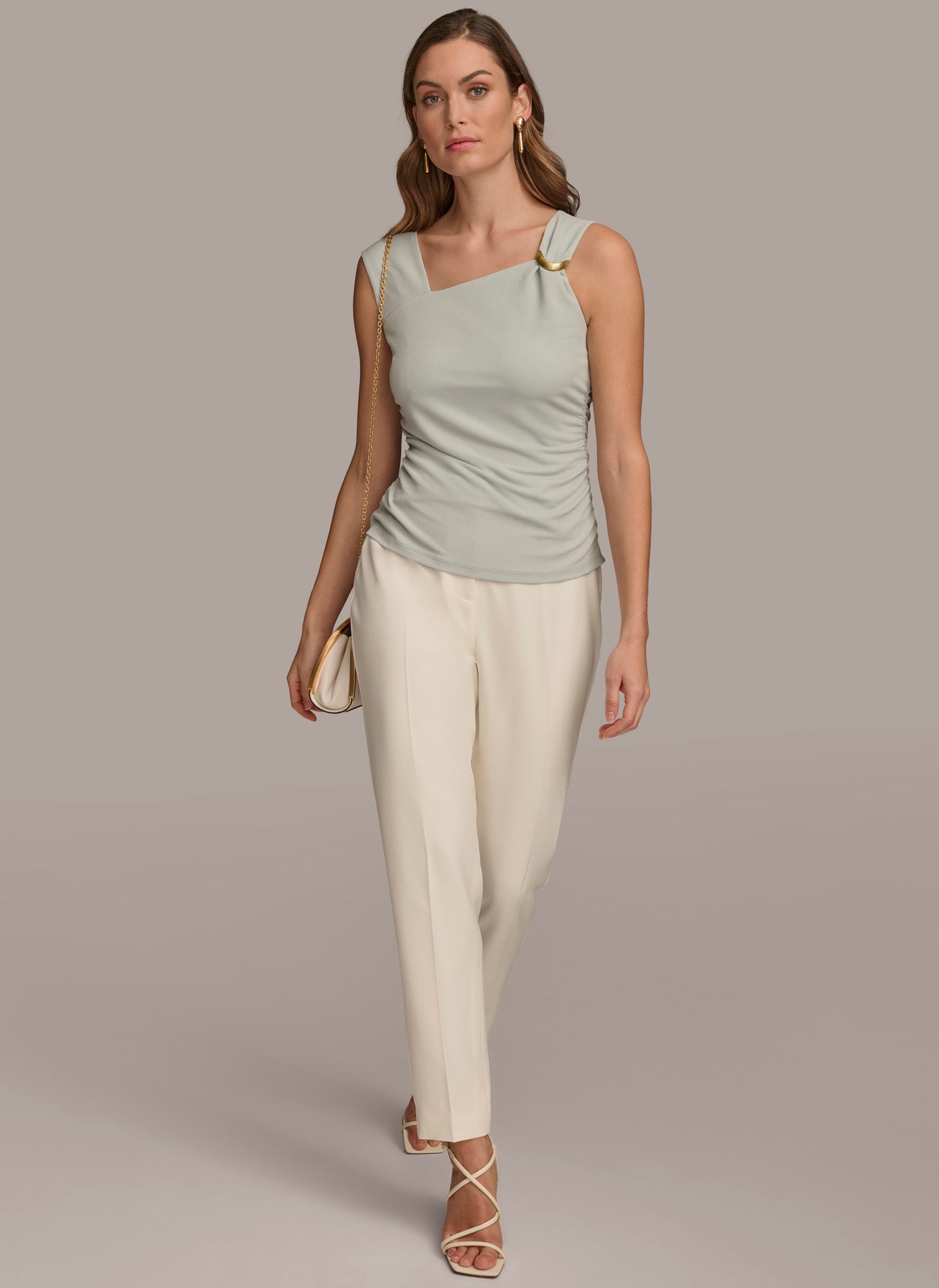 ASYMMETRICAL TOP WITH HARDWARE VIEW 4 | Sale Tops and Sweaters ASYMMETRICAL TOP WITH HARDWARE VIEW 4 | Sale Tops and Sweaters