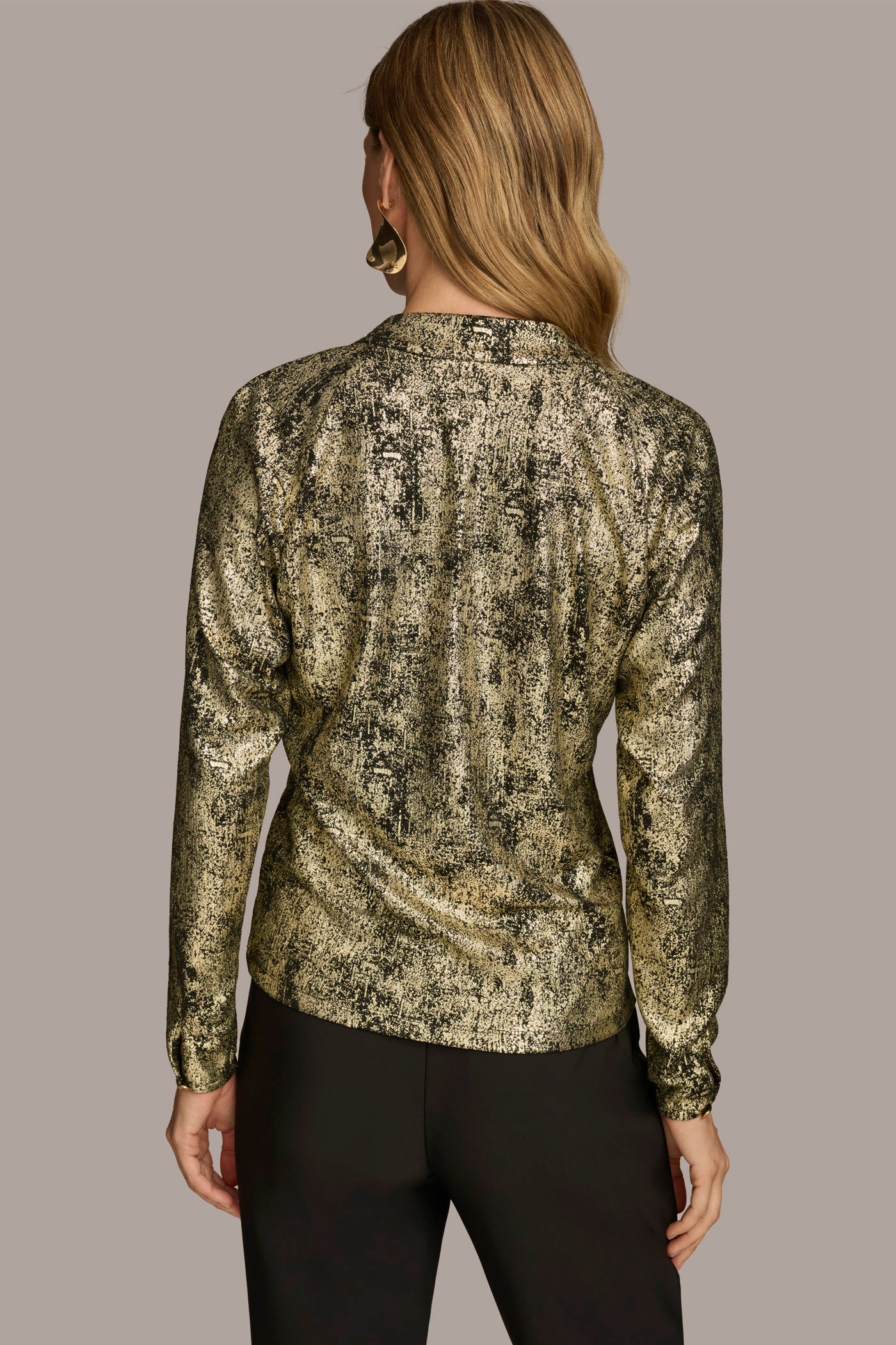 dkny wrap top