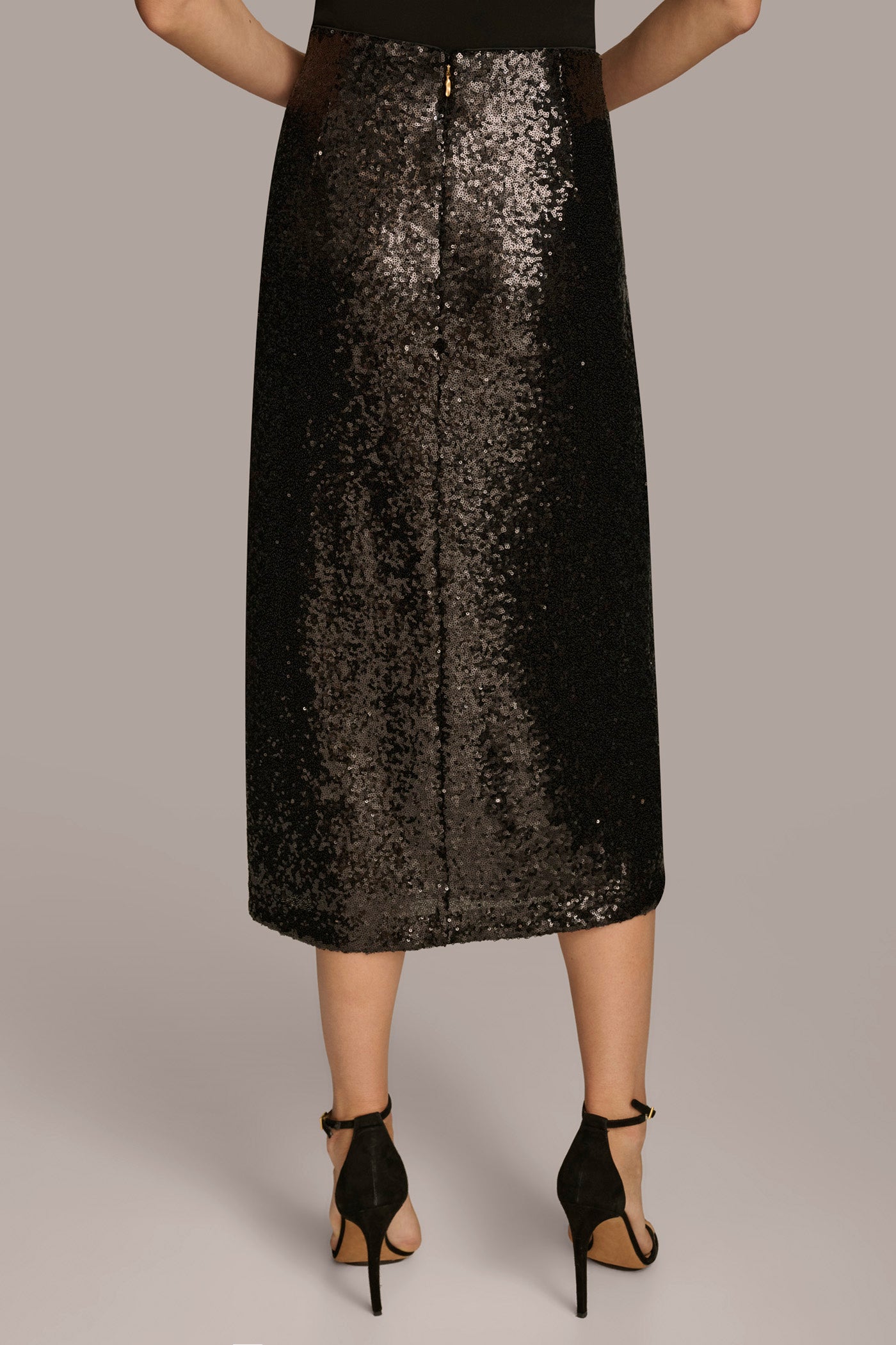 FAUX WRAP SEQUIN SKIRT VIEW 2 FAUX WRAP SEQUIN SKIRT VIEW 2