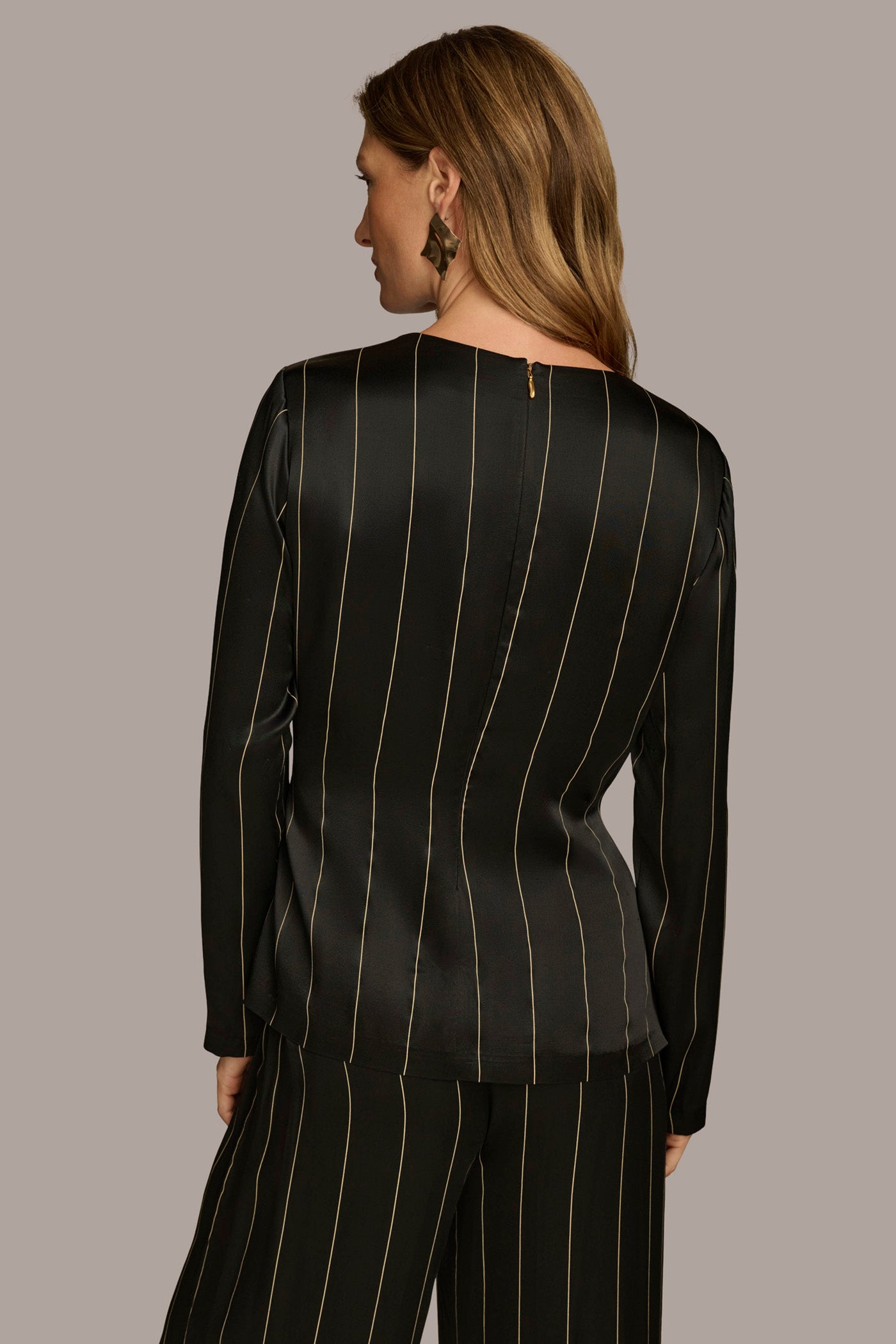 PINSTRIPE TIE WAIST TOP | View 2 | Products PINSTRIPE TIE WAIST TOP | View 2 | Products