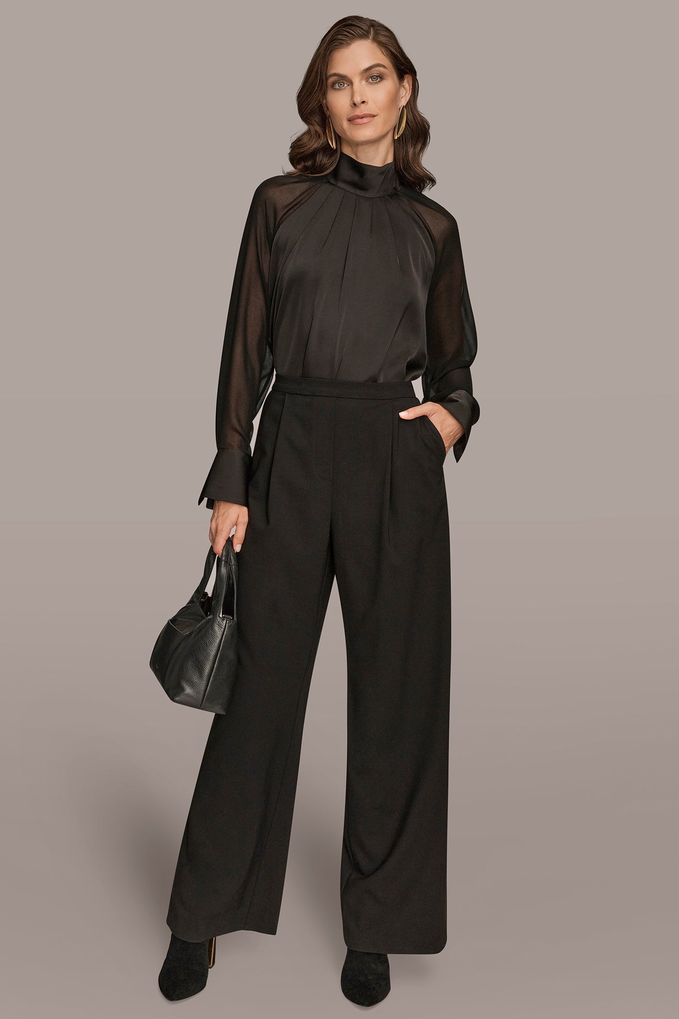 EXTRA HIGH-RISE PLEATED WIDE-LEG PULL-ON PANT VIEW 4 | Pants EXTRA HIGH-RISE PLEATED WIDE-LEG PULL-ON PANT VIEW 4 | Pants