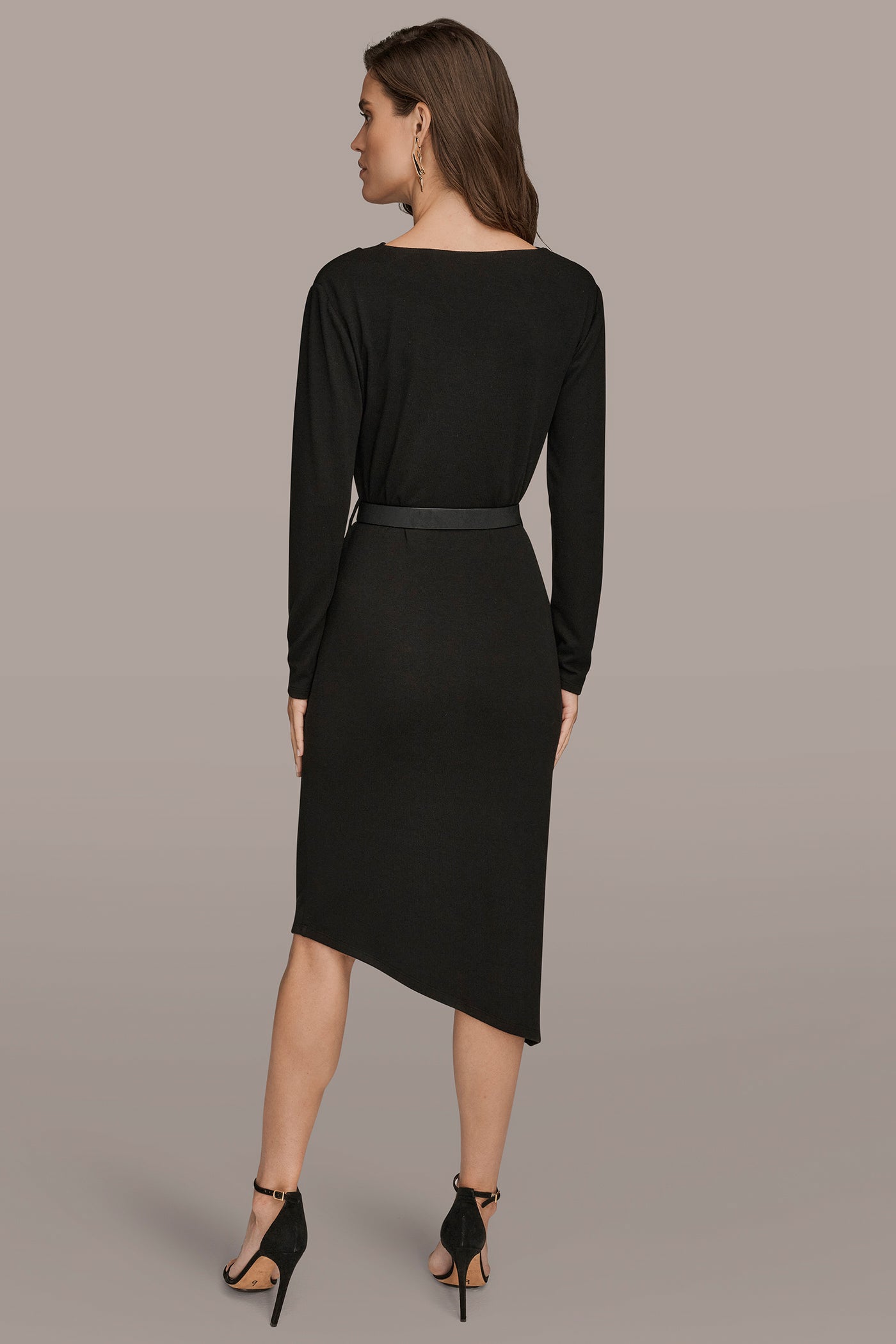 Cowl Neck Dress with Belt | View 2 | Dresses & Jumpsuits Cowl Neck Dress with Belt | View 2 | Dresses & Jumpsuits