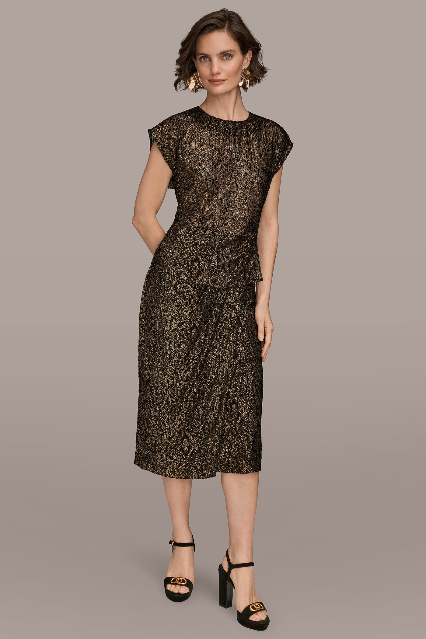METALLIC BURNOUT TOP VIEW 5 | Clothing METALLIC BURNOUT TOP VIEW 5 | Clothing