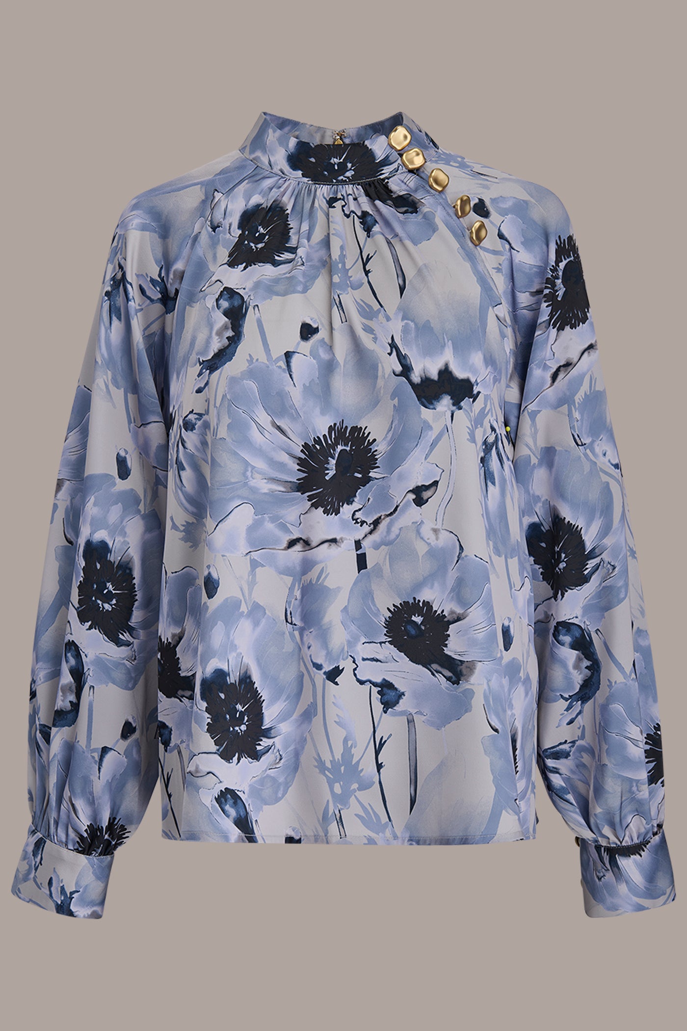 BUTTON-NECK BLOUSE VIEW 7 | Holiday Collection BUTTON-NECK BLOUSE VIEW 7 | Holiday Collection