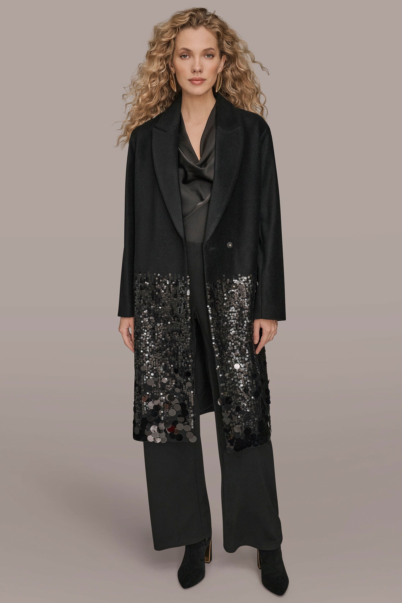 LONG SEQUIN WOOL-BLEND COAT VIEW 7 | All That Shimmers LONG SEQUIN WOOL-BLEND COAT VIEW 7 | All That Shimmers