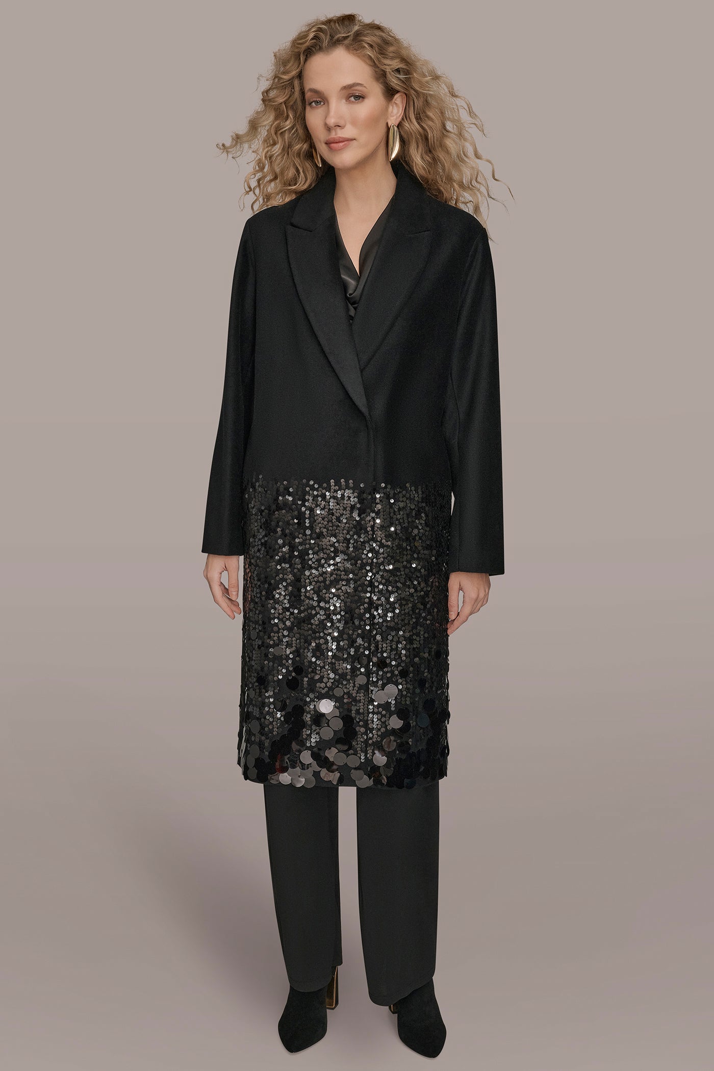 LONG SEQUIN WOOL-BLEND COAT VIEW 6 | All That Shimmers LONG SEQUIN WOOL-BLEND COAT VIEW 6 | All That Shimmers