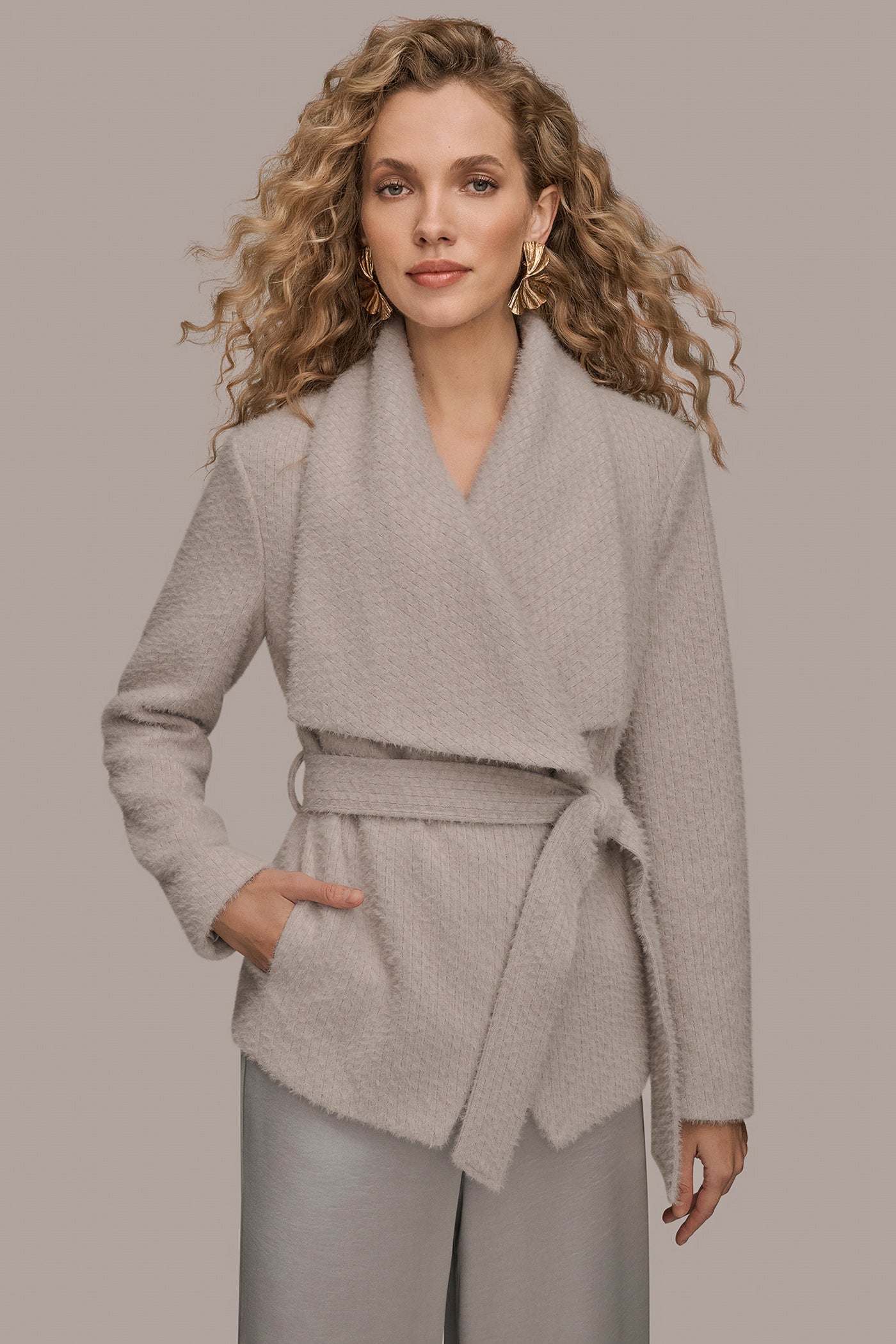 TIE-FRONT WRAP JACKET | View 1 | Coats & Jackets TIE-FRONT WRAP JACKET | View 1 | Coats & Jackets