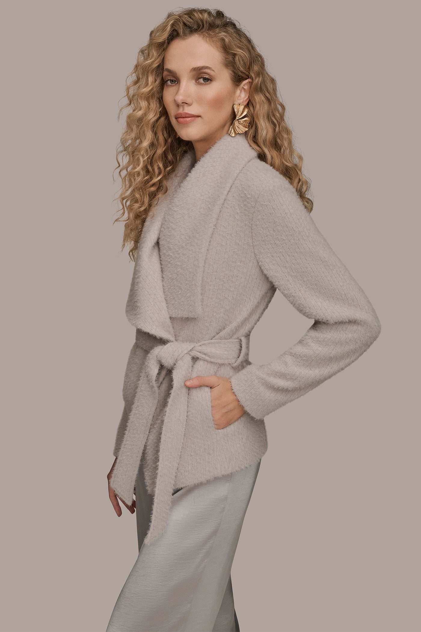 TIE-FRONT WRAP JACKET VIEW 3 | Coats & Jackets TIE-FRONT WRAP JACKET VIEW 3 | Coats & Jackets