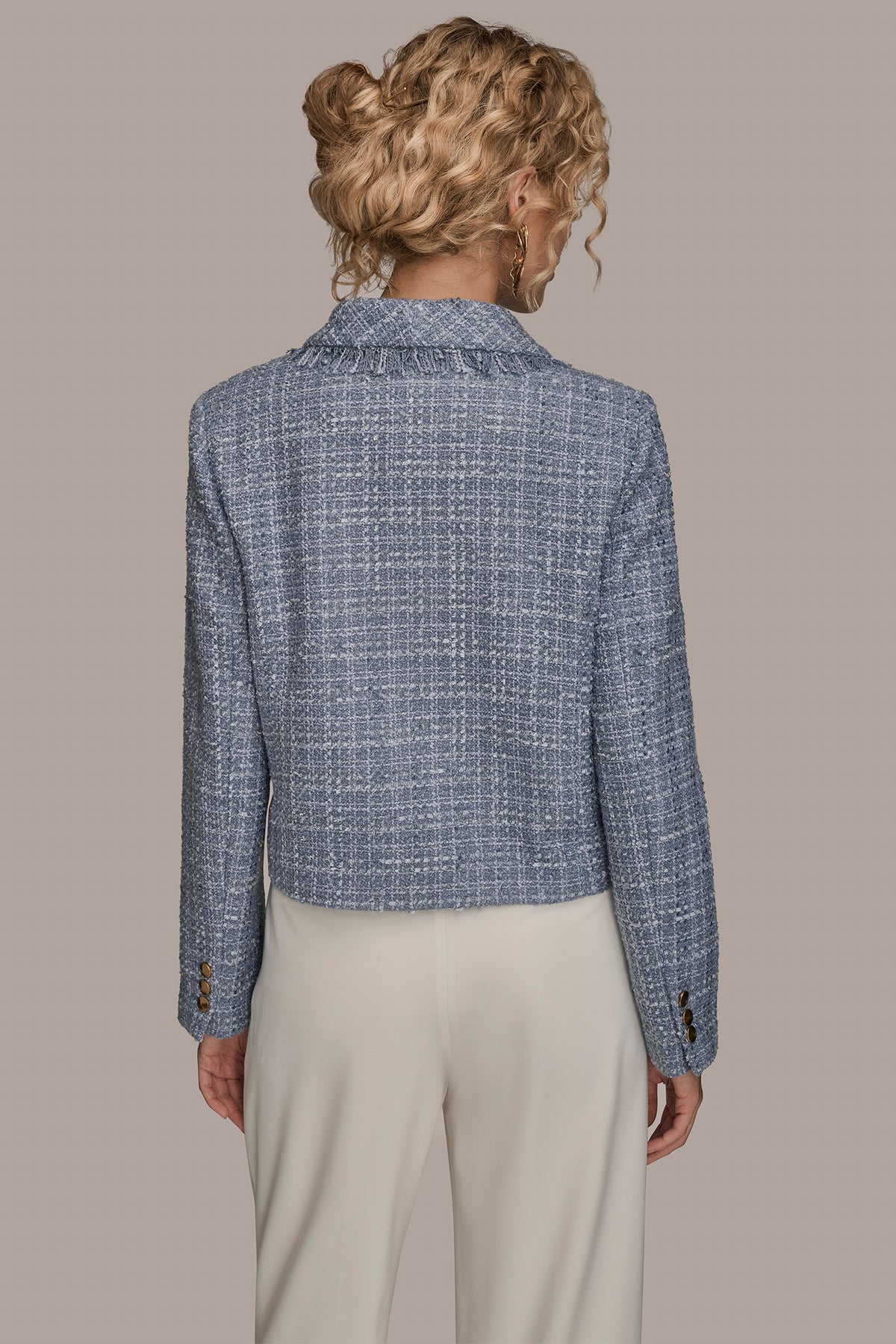 Willfully fringe nep tweed peaked JK