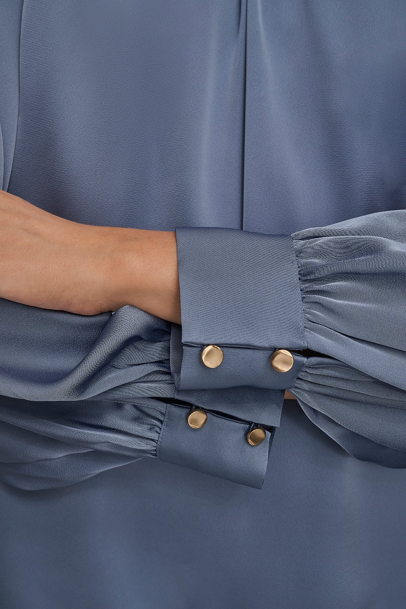 FLORAL BUTTON-NECK BLOUSE VIEW 6 | Holiday Collection FLORAL BUTTON-NECK BLOUSE VIEW 6 | Holiday Collection