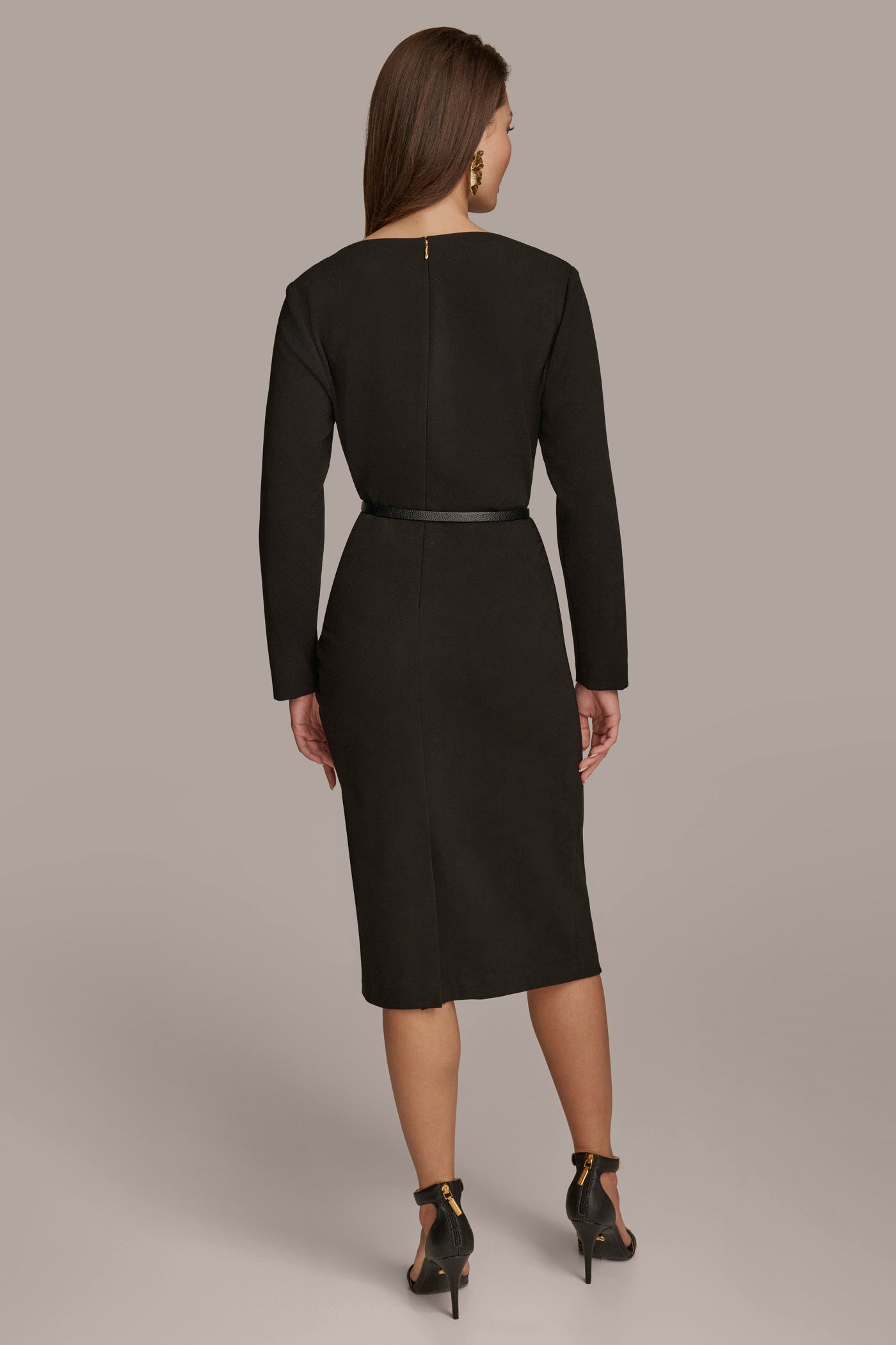 COWL NECK BAR BELT DRESS | View 2 | Sale Dresses and Jumpsuits COWL NECK BAR BELT DRESS | View 2 | Sale Dresses and Jumpsuits