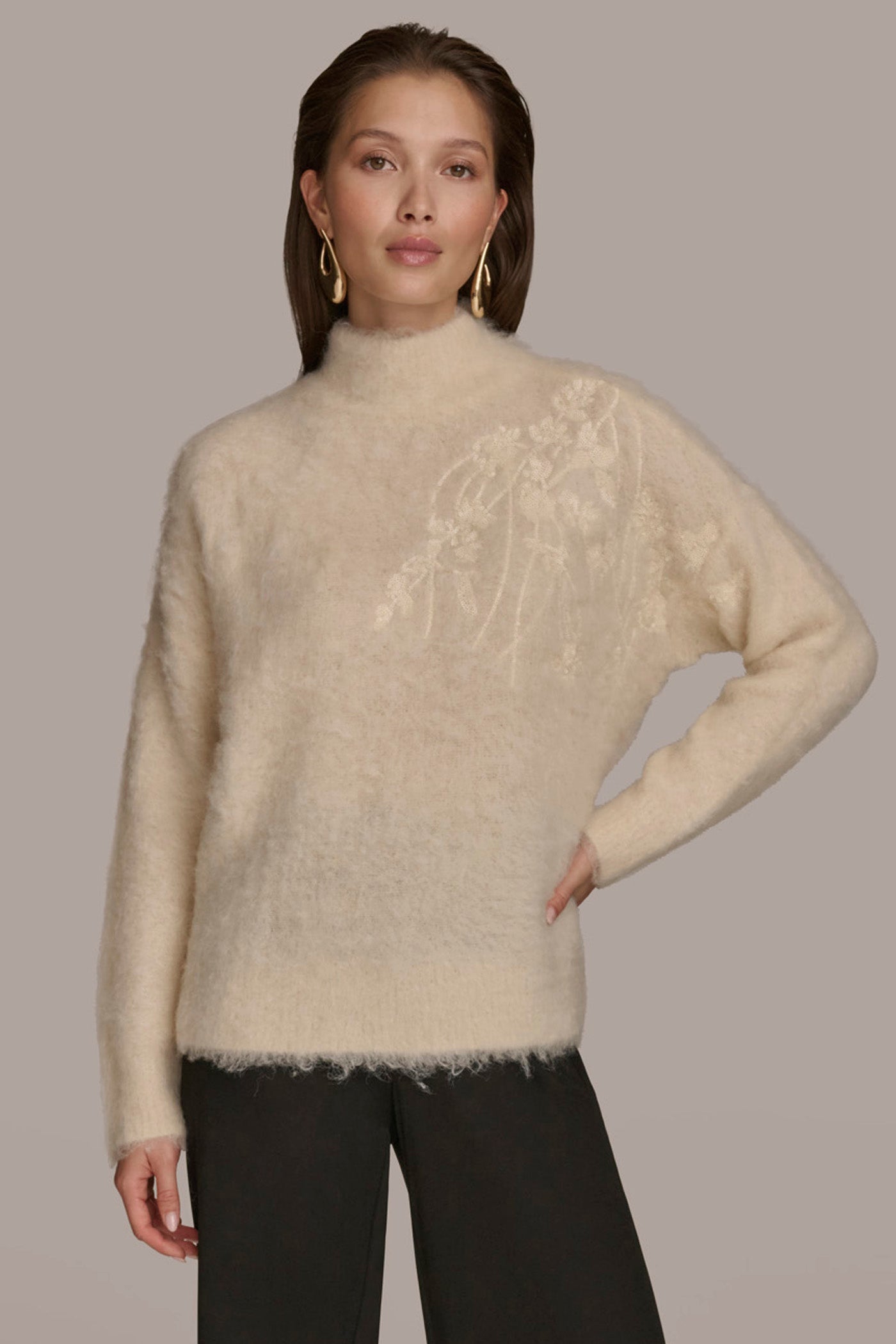SEQUIN EMBELLISHED SWEATER VIEW 1 SEQUIN EMBELLISHED SWEATER VIEW 1