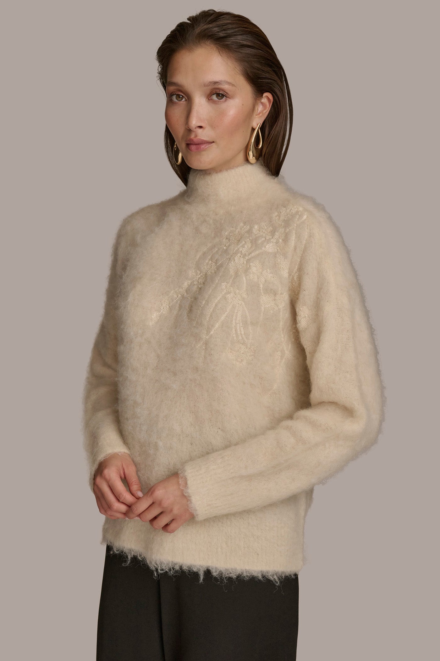 SEQUIN EMBELLISHED SWEATER VIEW 3 SEQUIN EMBELLISHED SWEATER VIEW 3