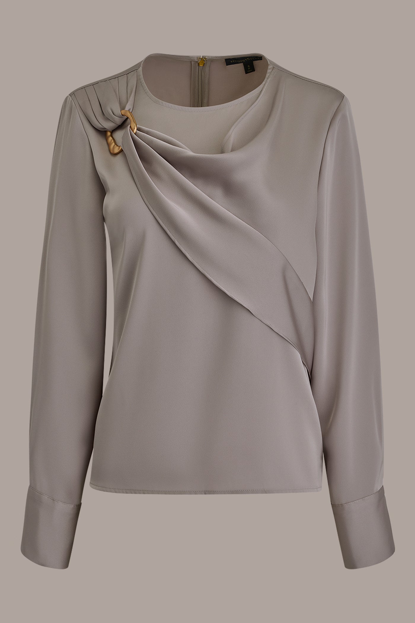 LONG-SLEEVE BLOUSE WITH SHOULDER HARDWARE DETAIL VIEW 8 | Holiday Collection LONG-SLEEVE BLOUSE WITH SHOULDER HARDWARE DETAIL VIEW 8 | Holiday Collection