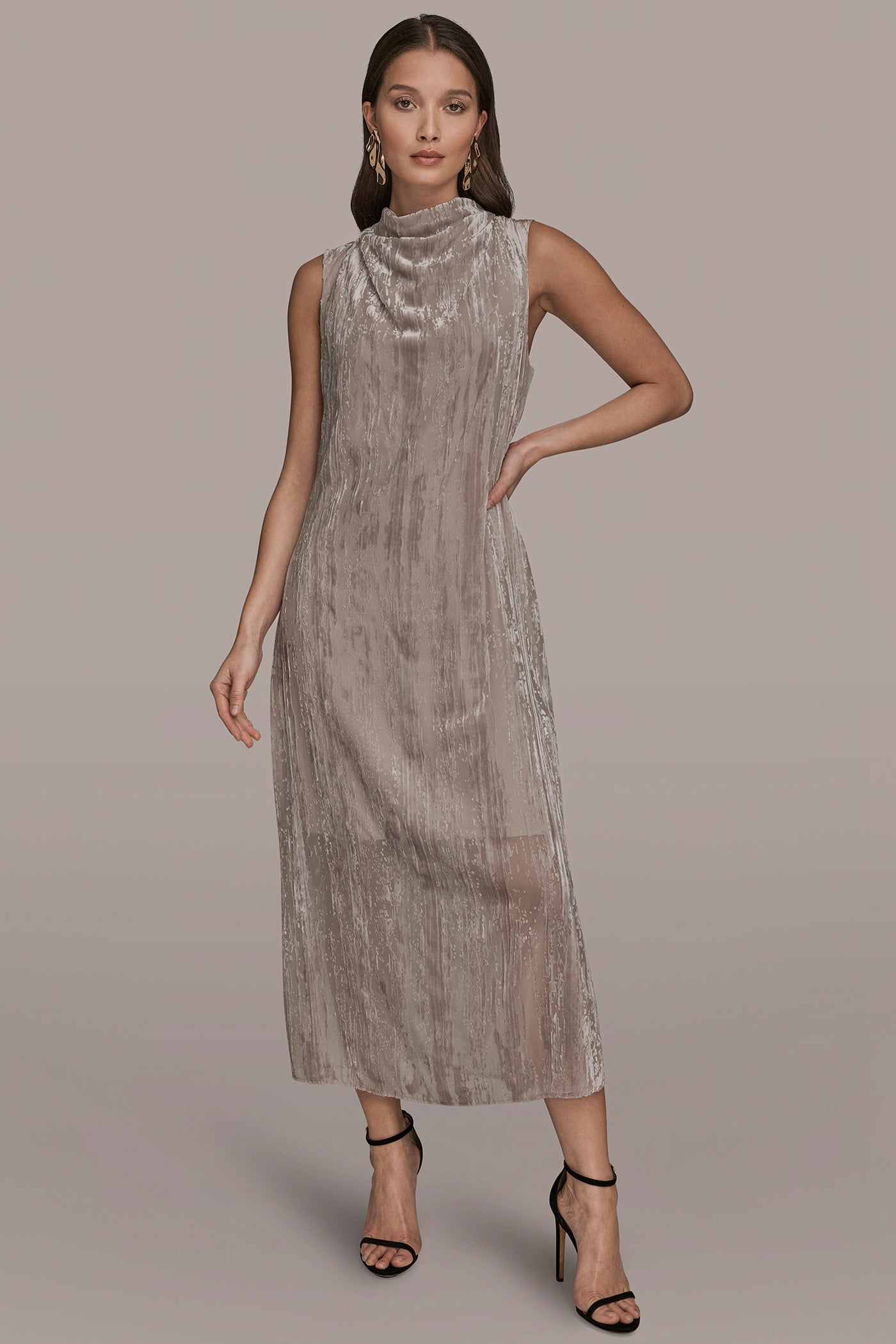 SLEEVELESS BURNOUT A-LINE DRESS | View 1 | Dresses & Jumpsuits SLEEVELESS BURNOUT A-LINE DRESS | View 1 | Dresses & Jumpsuits