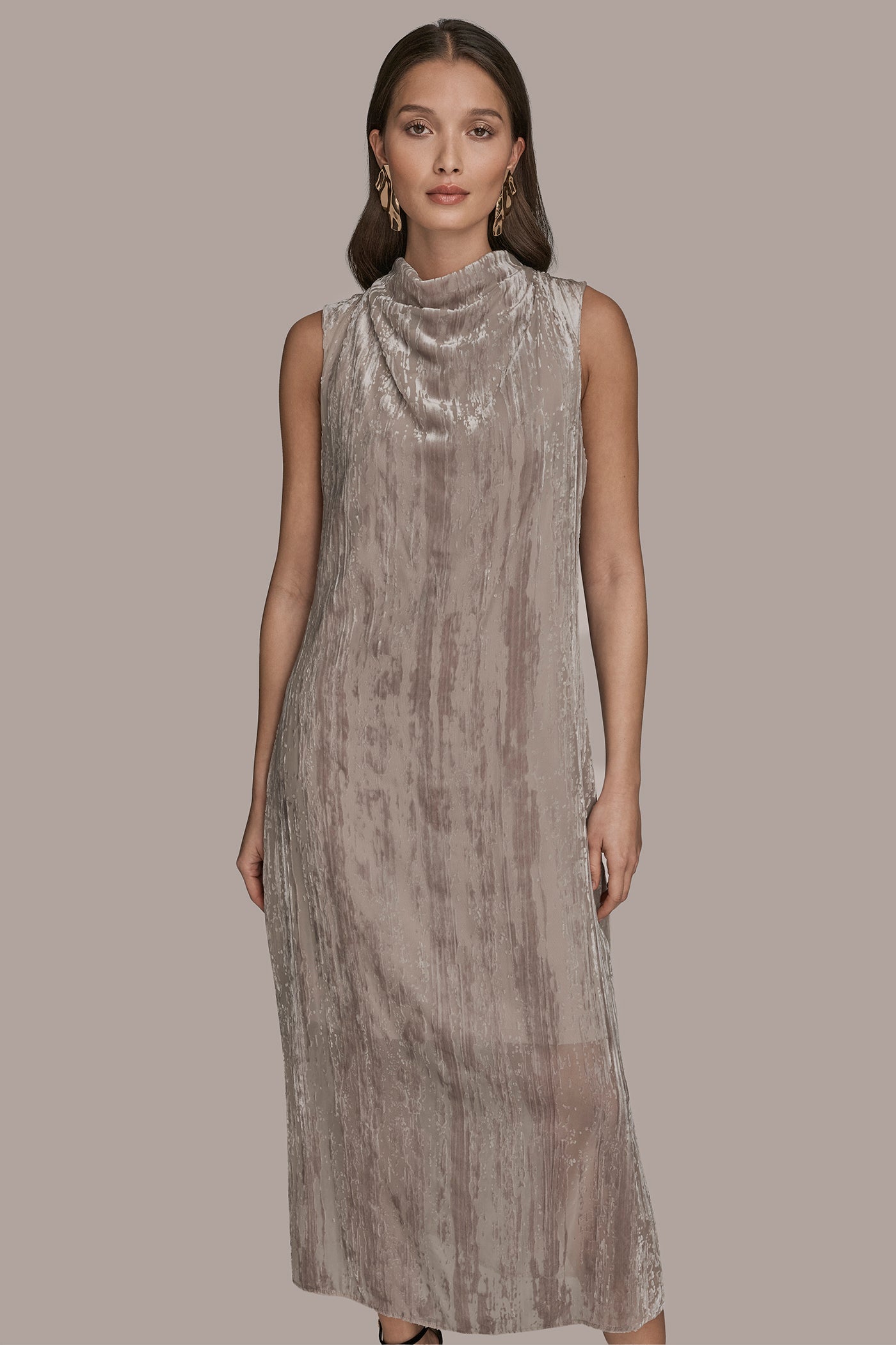 SLEEVELESS BURNOUT A-LINE DRESS VIEW 8 | Event Dressing SLEEVELESS BURNOUT A-LINE DRESS VIEW 8 | Event Dressing