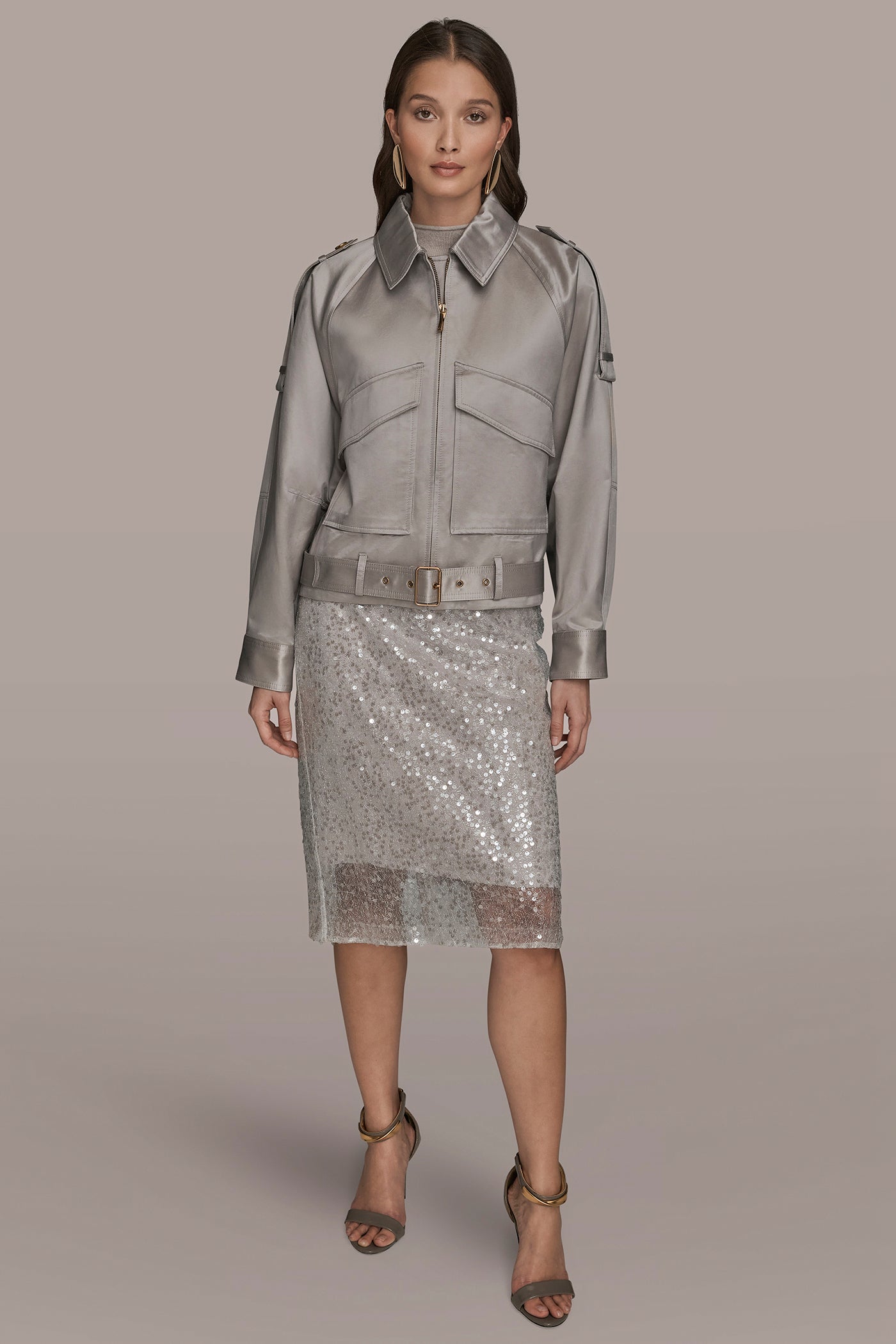 ZIP FRONT JACKET WITH POCKETS VIEW 3 | Coats & Jackets ZIP FRONT JACKET WITH POCKETS VIEW 3 | Coats & Jackets