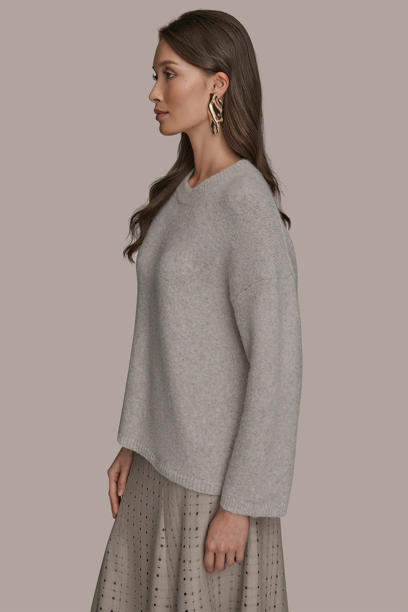 LONG SLEEVE CREW NECK SWEATER VIEW 3 | Holiday Collection LONG SLEEVE CREW NECK SWEATER VIEW 3 | Holiday Collection