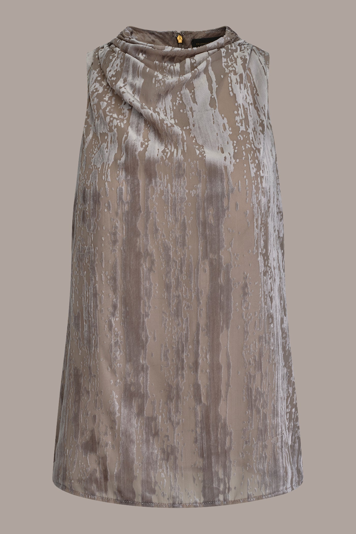 SLEEVELESS HIGH-NECK BURNOUT BLOUSE VIEW 7 | Holiday Collection SLEEVELESS HIGH-NECK BURNOUT BLOUSE VIEW 7 | Holiday Collection