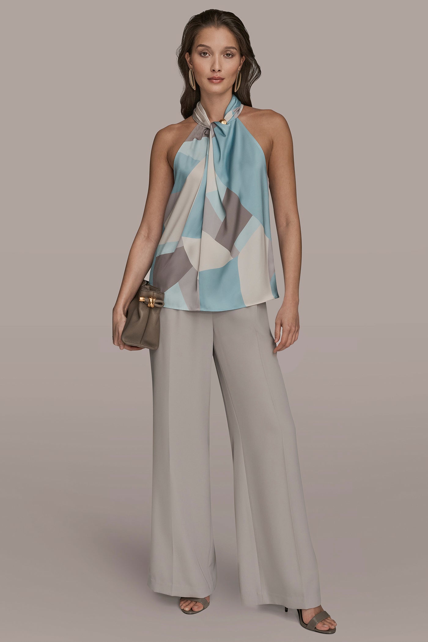 TWIST-NECK HALTER BLOUSE VIEW 7 | Holiday Collection TWIST-NECK HALTER BLOUSE VIEW 7 | Holiday Collection