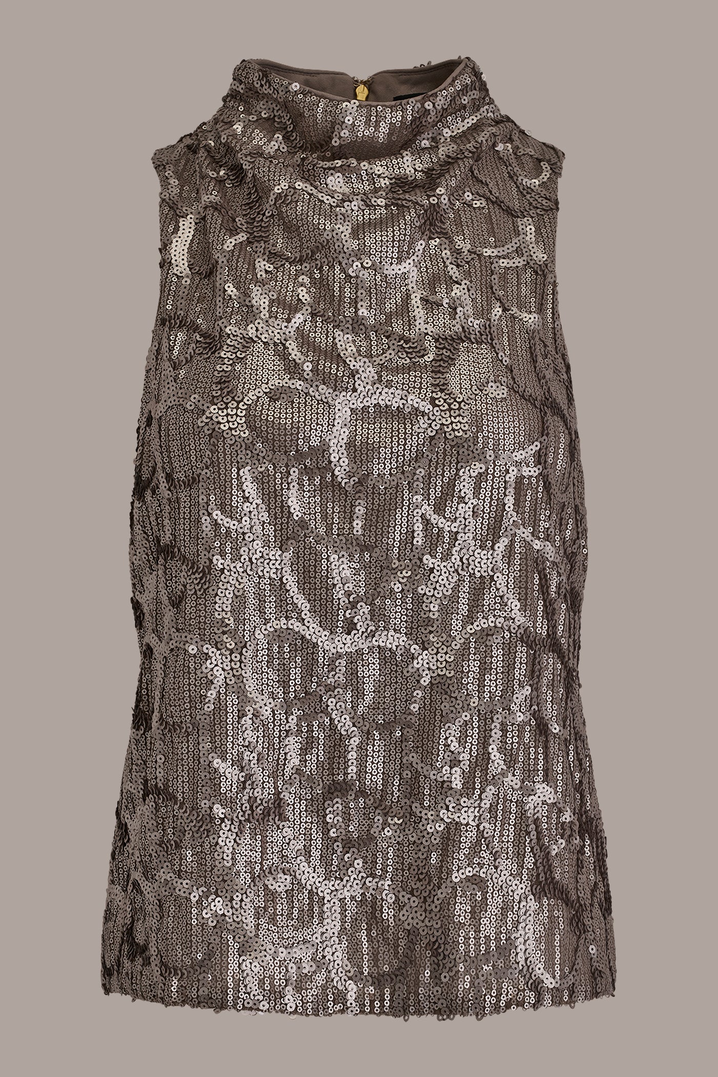 SLEEVELESS HIGH-NECK SEQUIN COWL BLOUSE VIEW 7 | Holiday Collection SLEEVELESS HIGH-NECK SEQUIN COWL BLOUSE VIEW 7 | Holiday Collection