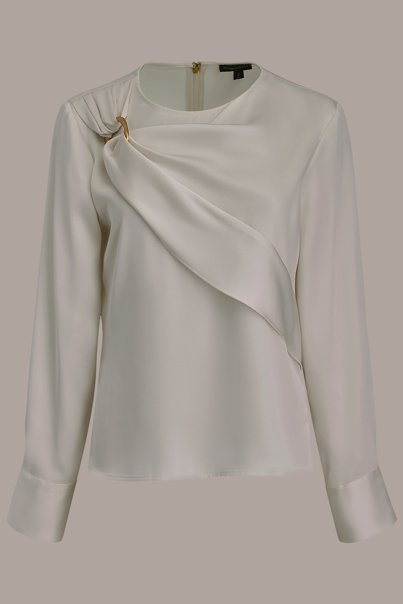 LONG-SLEEVE BLOUSE WITH SHOULDER HARDWARE DETAIL VIEW 9 LONG-SLEEVE BLOUSE WITH SHOULDER HARDWARE DETAIL VIEW 9