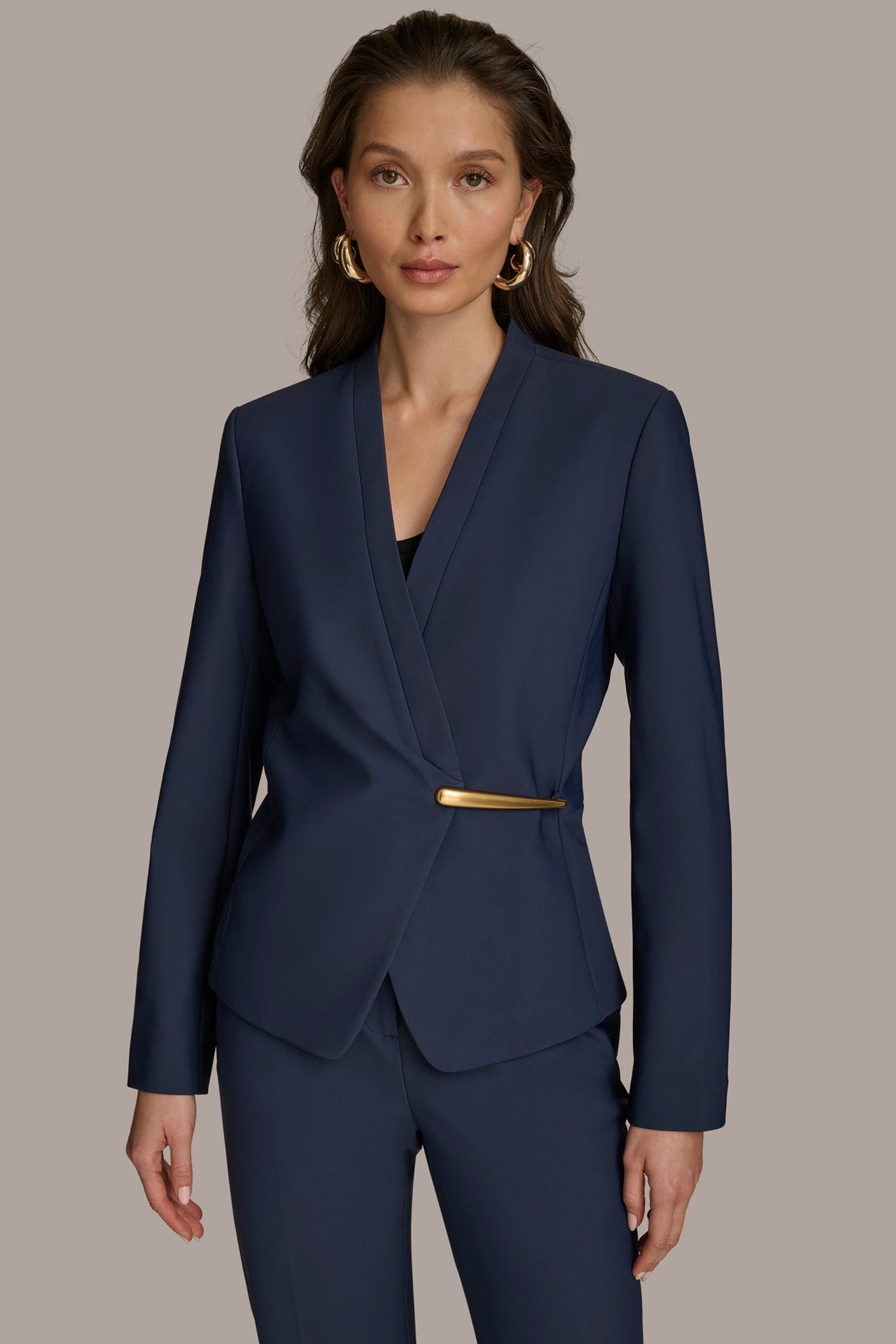 WRAP JACKET WITH BAR CLOSURE | View 1 | Blazers & Vests WRAP JACKET WITH BAR CLOSURE | View 1 | Blazers & Vests