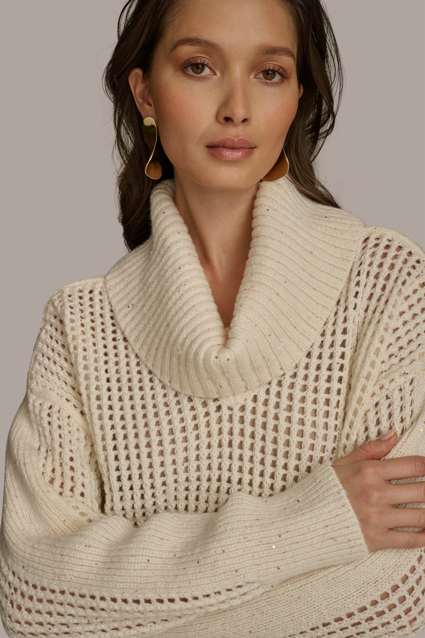 COWL NECK CUTOUT SWEATER VIEW 5 | Sale Tops and Sweaters COWL NECK CUTOUT SWEATER VIEW 5 | Sale Tops and Sweaters