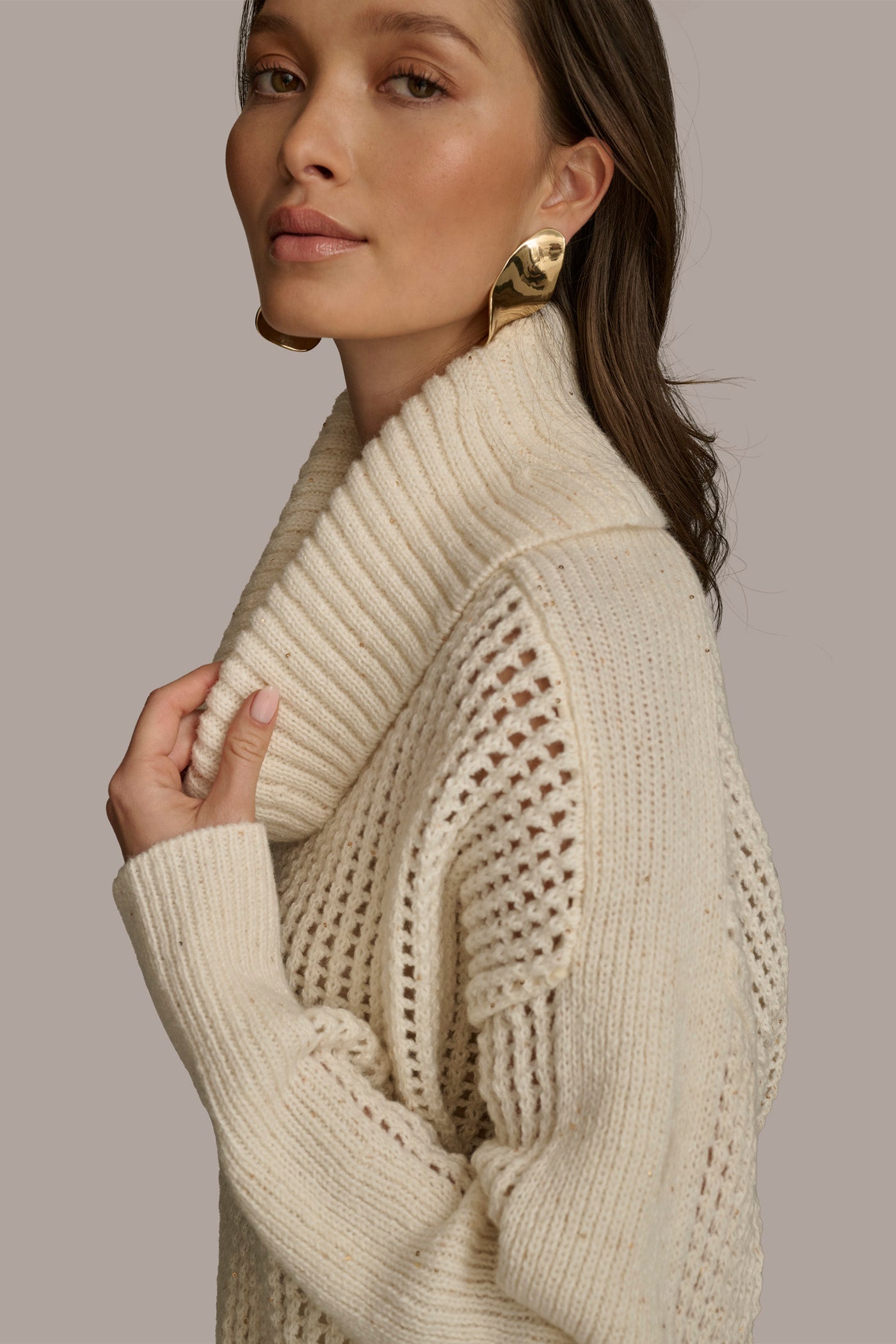 COWL NECK CUTOUT SWEATER VIEW 6 | Sale Tops and Sweaters COWL NECK CUTOUT SWEATER VIEW 6 | Sale Tops and Sweaters