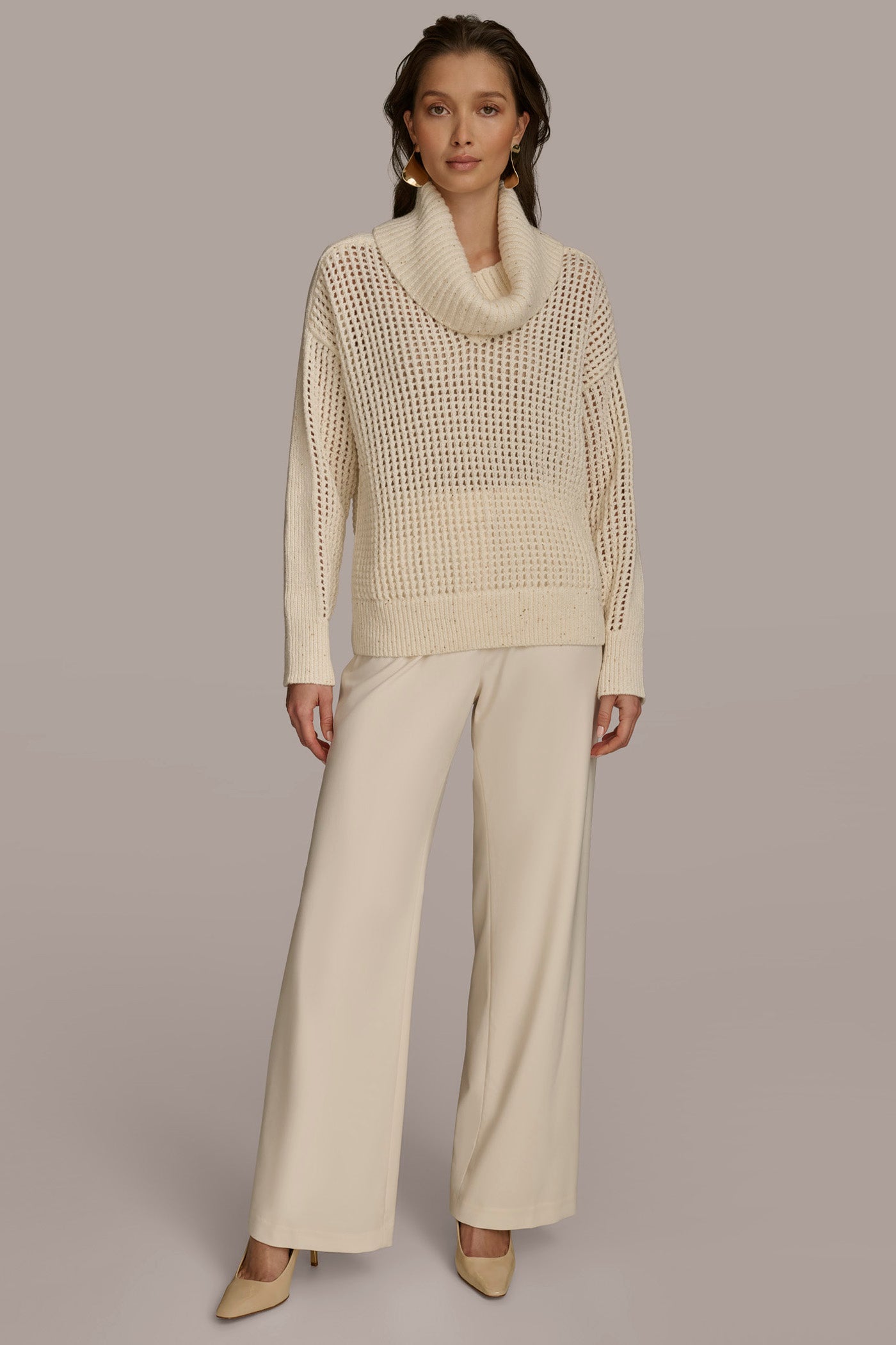 COWL NECK CUTOUT SWEATER VIEW 4 | Sale Tops and Sweaters COWL NECK CUTOUT SWEATER VIEW 4 | Sale Tops and Sweaters