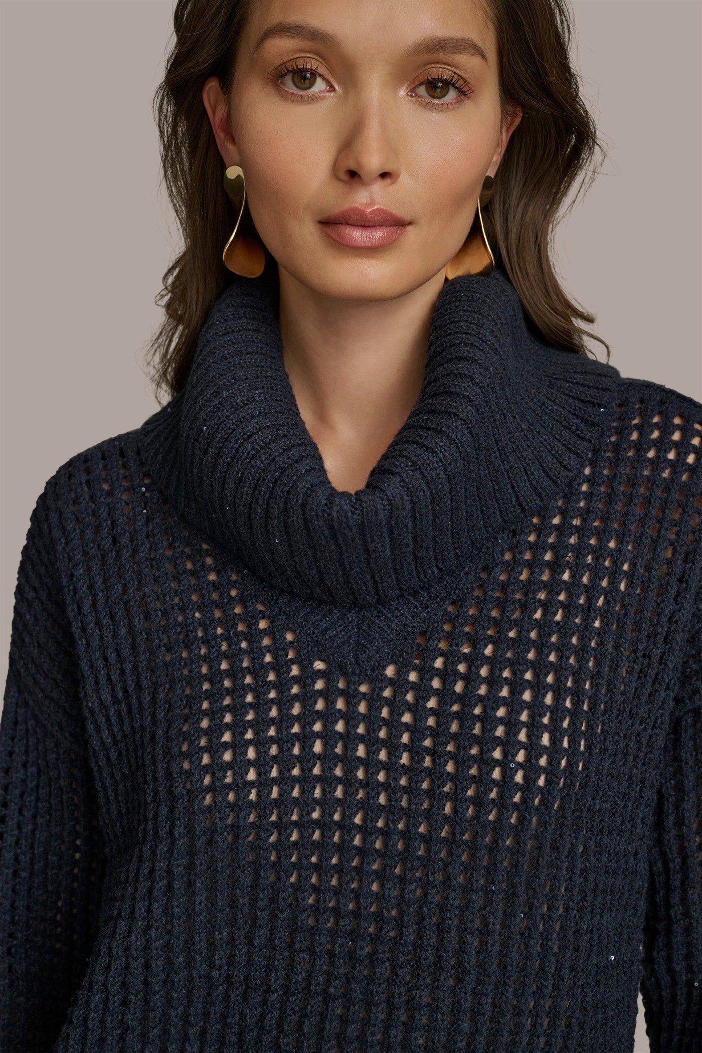 COWL NECK CUTOUT SWEATER VIEW 4 | Sale Tops and Sweaters COWL NECK CUTOUT SWEATER VIEW 4 | Sale Tops and Sweaters