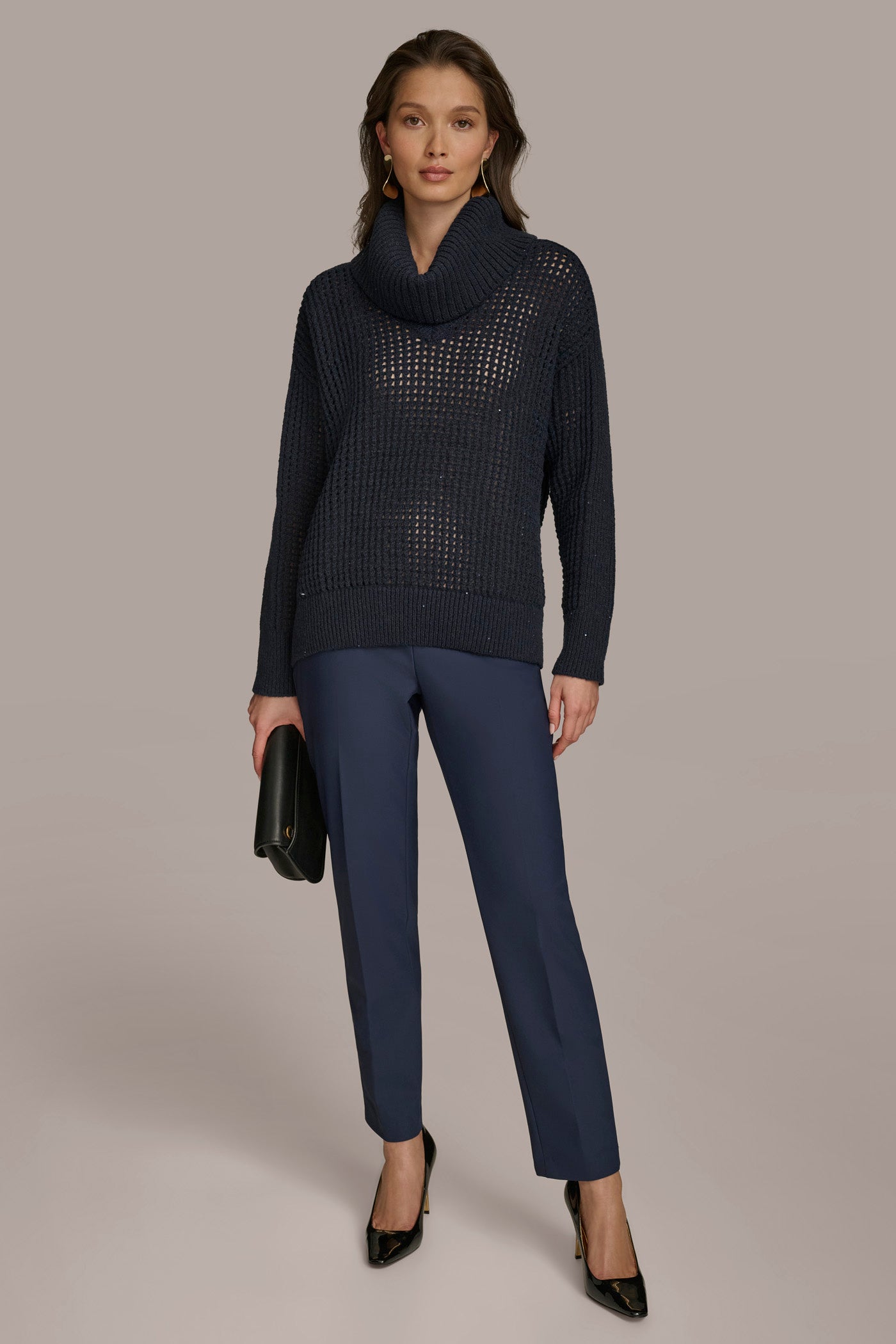 COWL NECK CUTOUT SWEATER VIEW 3 | Sale Tops and Sweaters COWL NECK CUTOUT SWEATER VIEW 3 | Sale Tops and Sweaters
