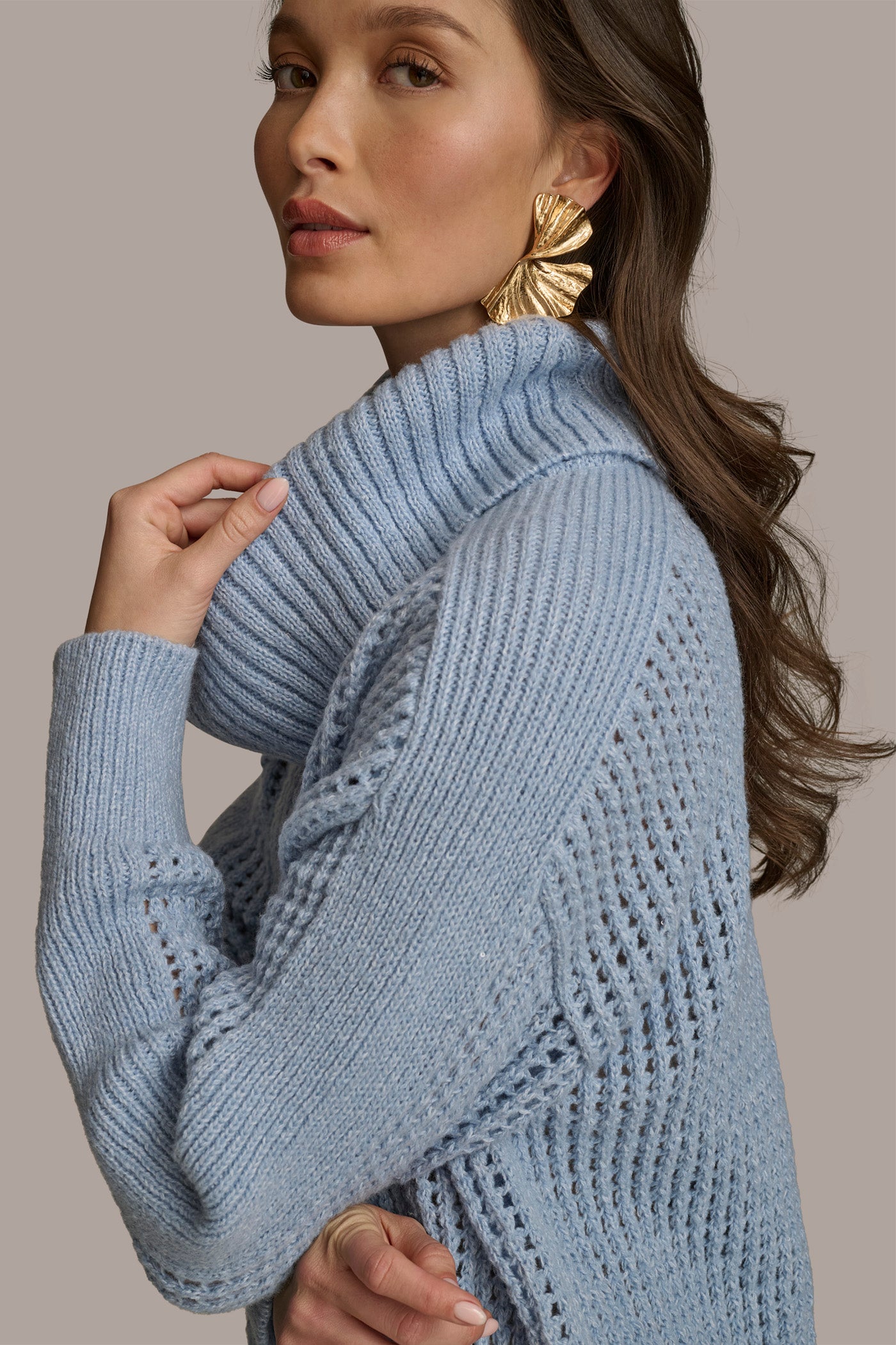 COWL NECK CUTOUT SWEATER VIEW 4 COWL NECK CUTOUT SWEATER VIEW 4