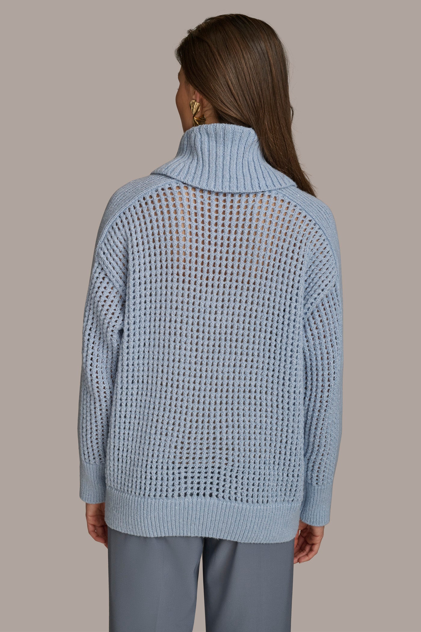 COWL NECK CUTOUT SWEATER VIEW 2 COWL NECK CUTOUT SWEATER VIEW 2