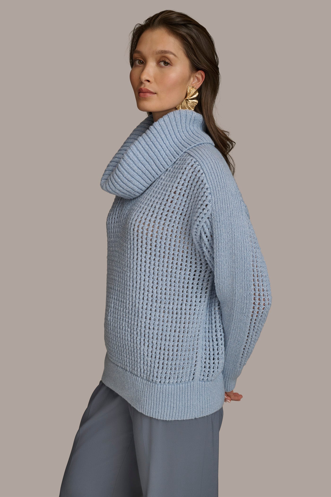 COWL NECK CUTOUT SWEATER VIEW 6 COWL NECK CUTOUT SWEATER VIEW 6