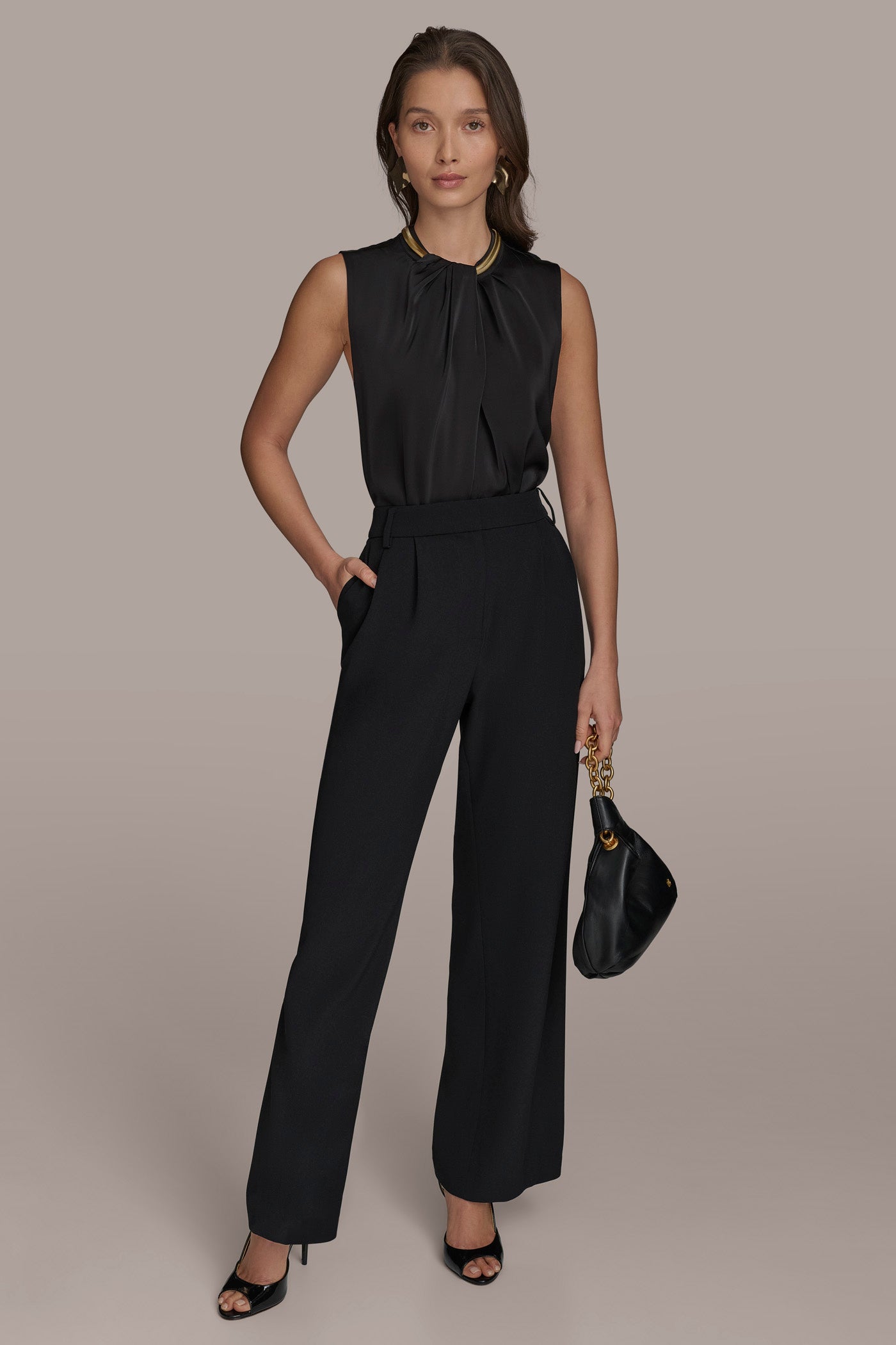 WIDE PANT WITH PLEATS VIEW 4 | Suits and Separates WIDE PANT WITH PLEATS VIEW 4 | Suits and Separates