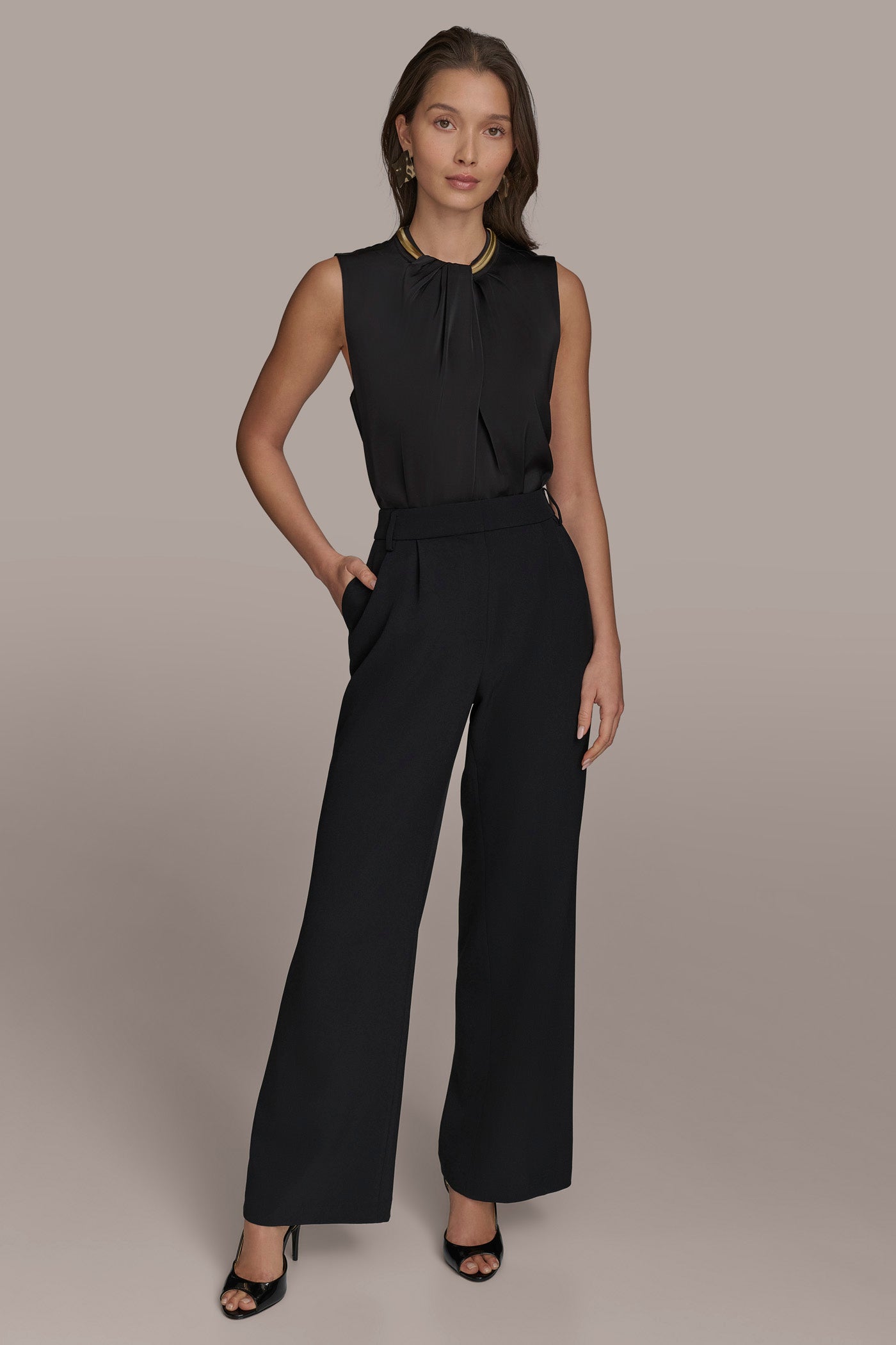 WIDE PANT WITH PLEATS VIEW 5 | Suits and Separates WIDE PANT WITH PLEATS VIEW 5 | Suits and Separates