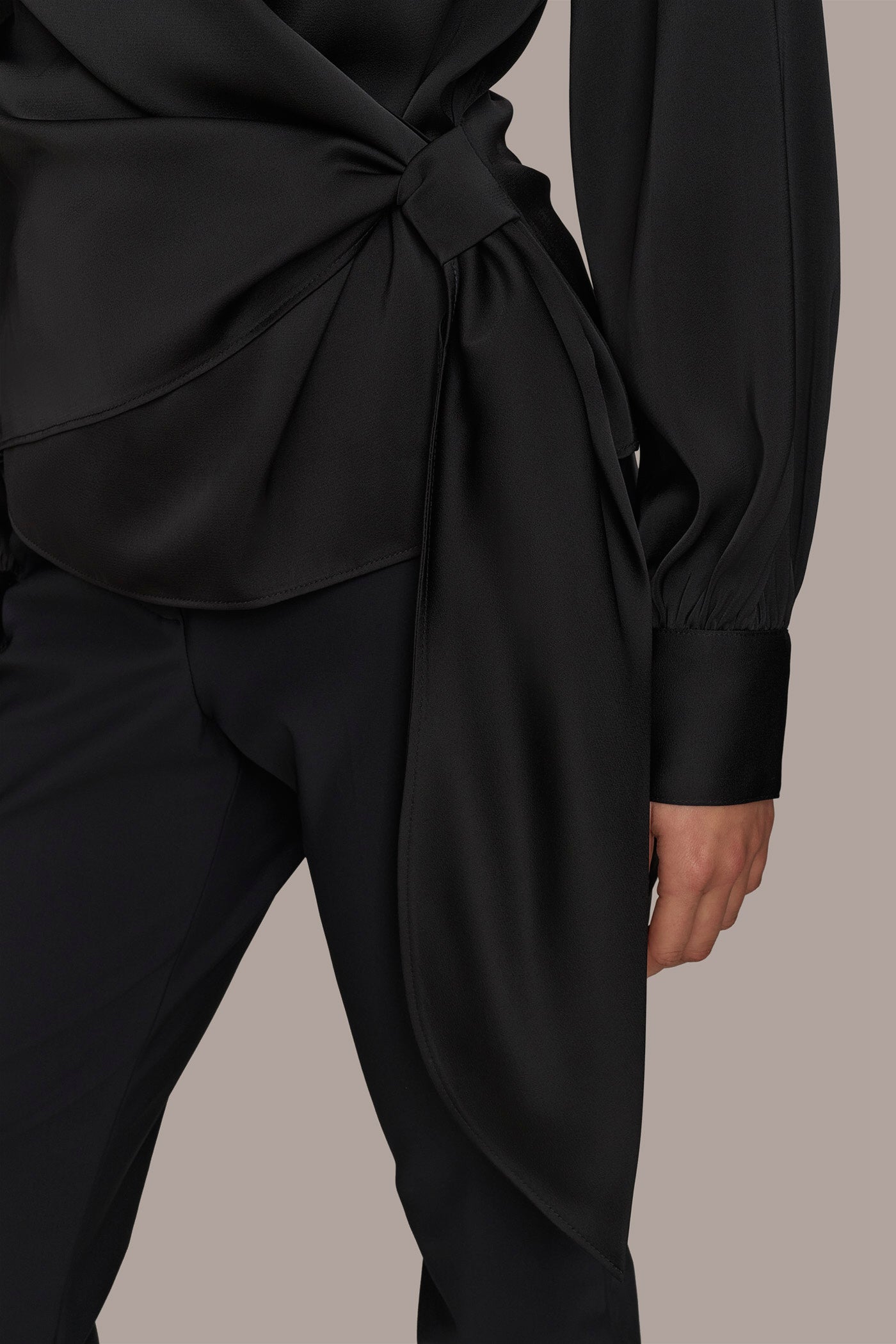FAUX WRAP TOP WITH SIDE TIE VIEW 7 | Suits and Separates FAUX WRAP TOP WITH SIDE TIE VIEW 7 | Suits and Separates