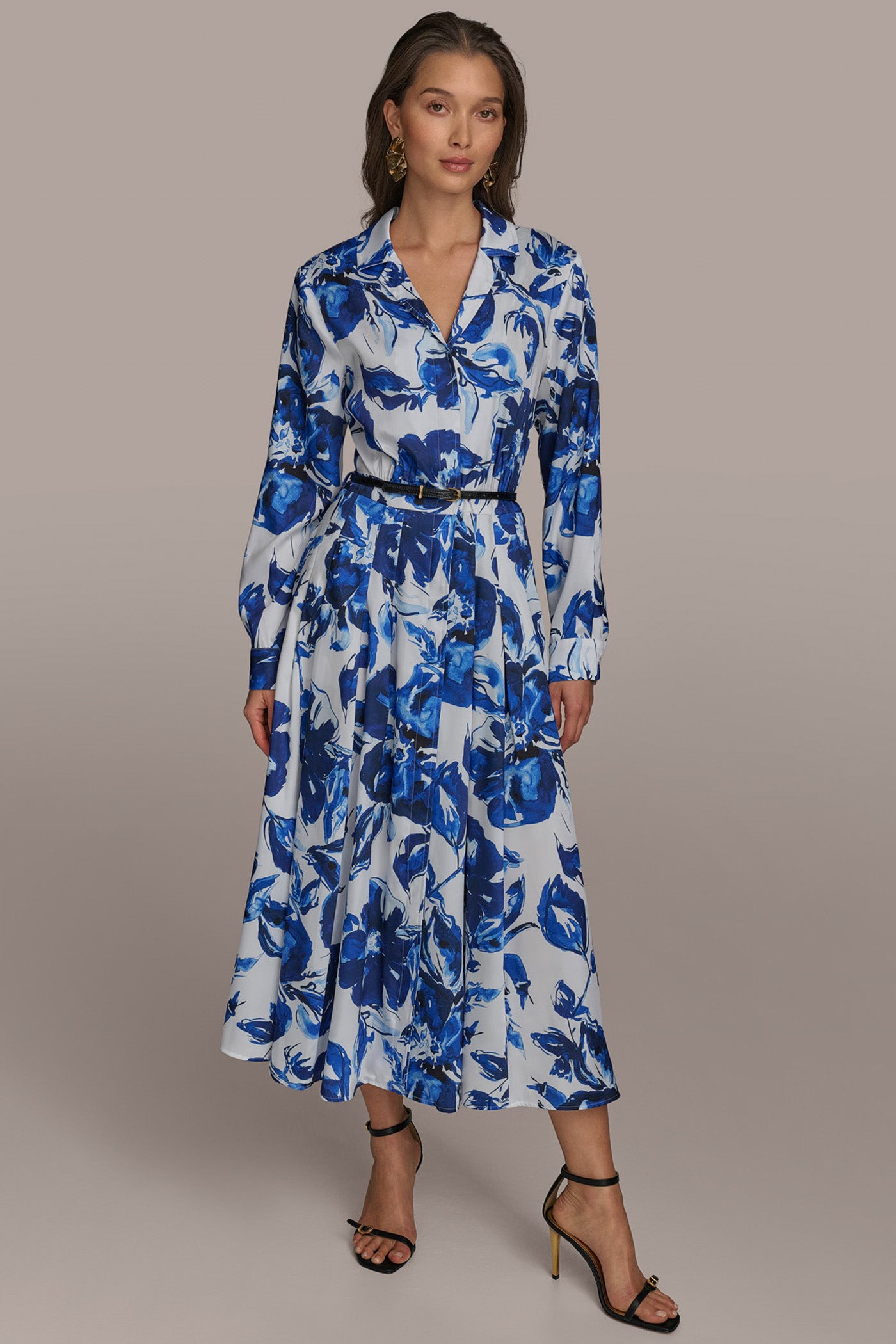 PRINTED BELTED SHIRT DRESS VIEW 3 | Essential Dresses PRINTED BELTED SHIRT DRESS VIEW 3 | Essential Dresses